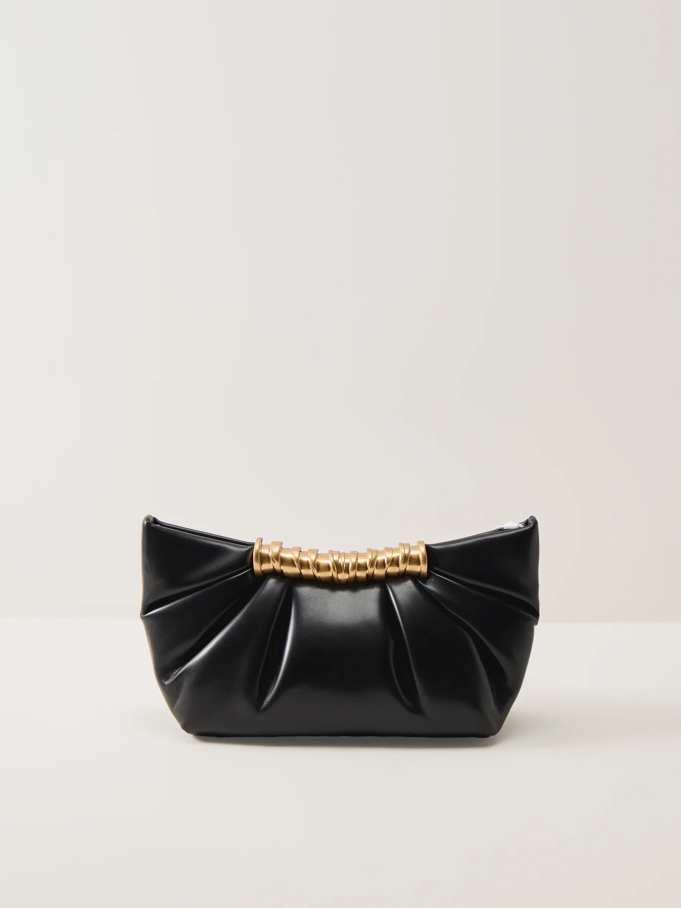 Leia Pleated Clutch Black - Image 3