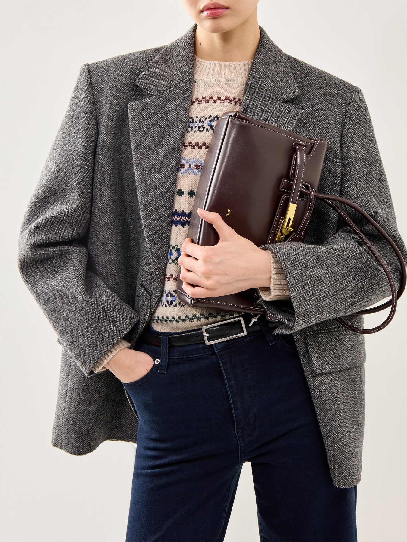 Yara Shoulder Bag Dark Brown - Image 2