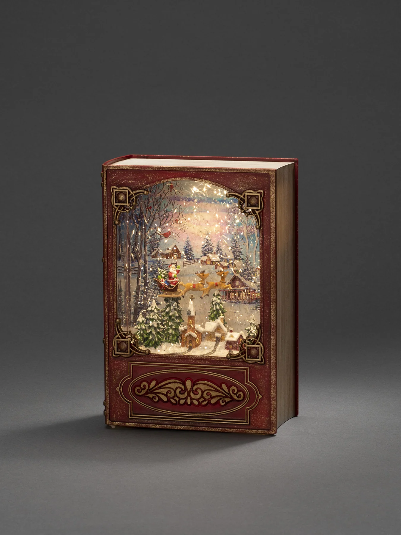 Red Book Water Lantern Christmas Decoration - Image 3