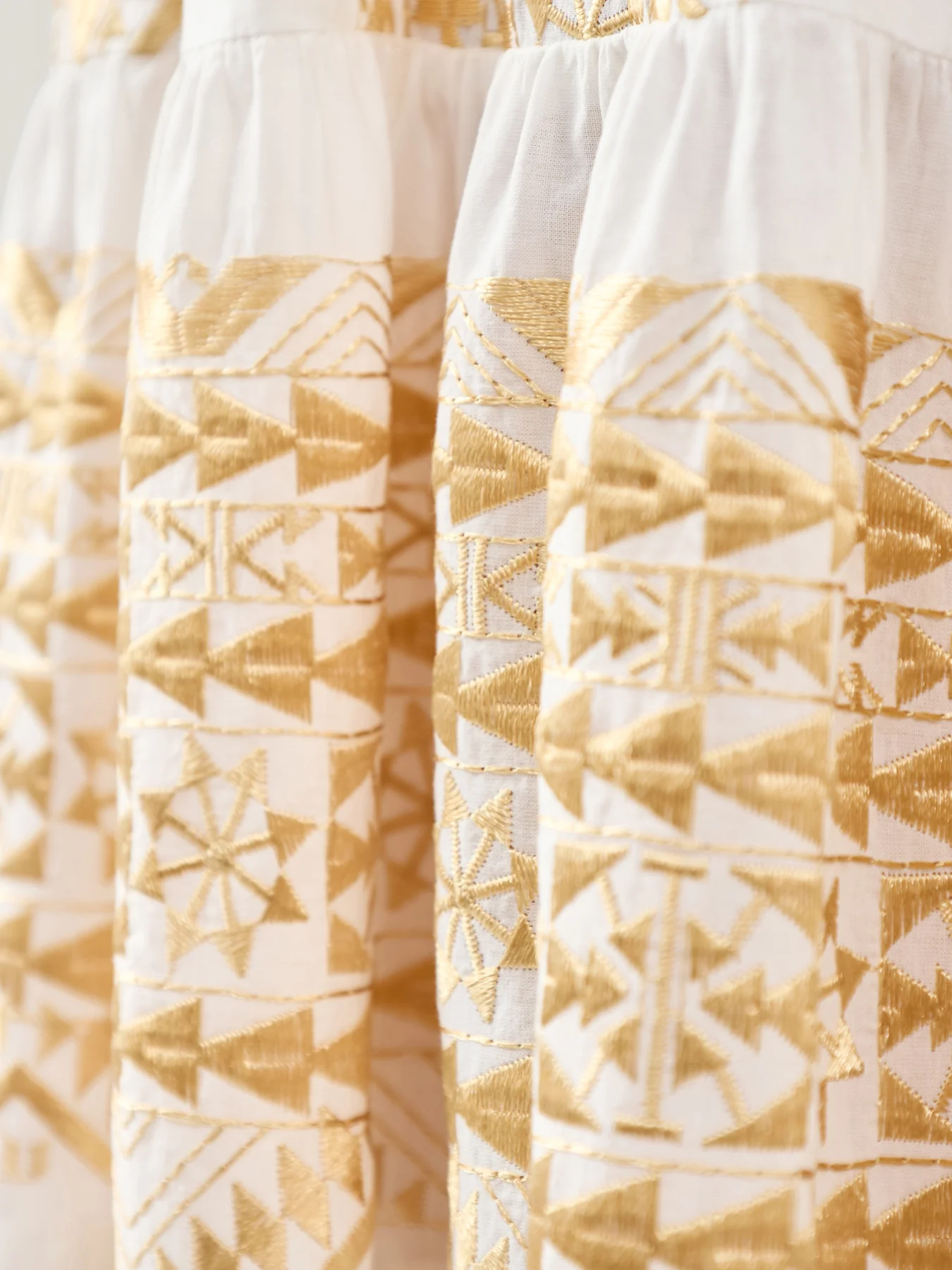 Triangle Sleeveless Mini Dress White - Image 3