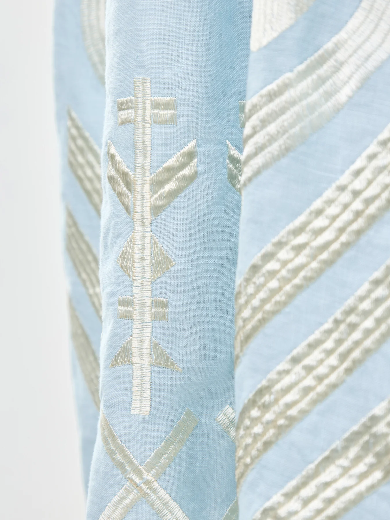 Feather Mini Dress Blue - Image 3