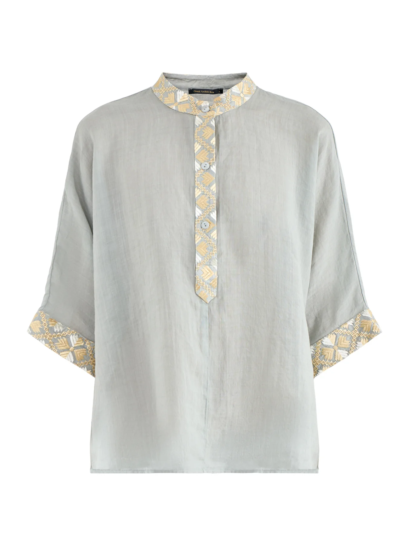 Flakes Kaftan Blouse Grey