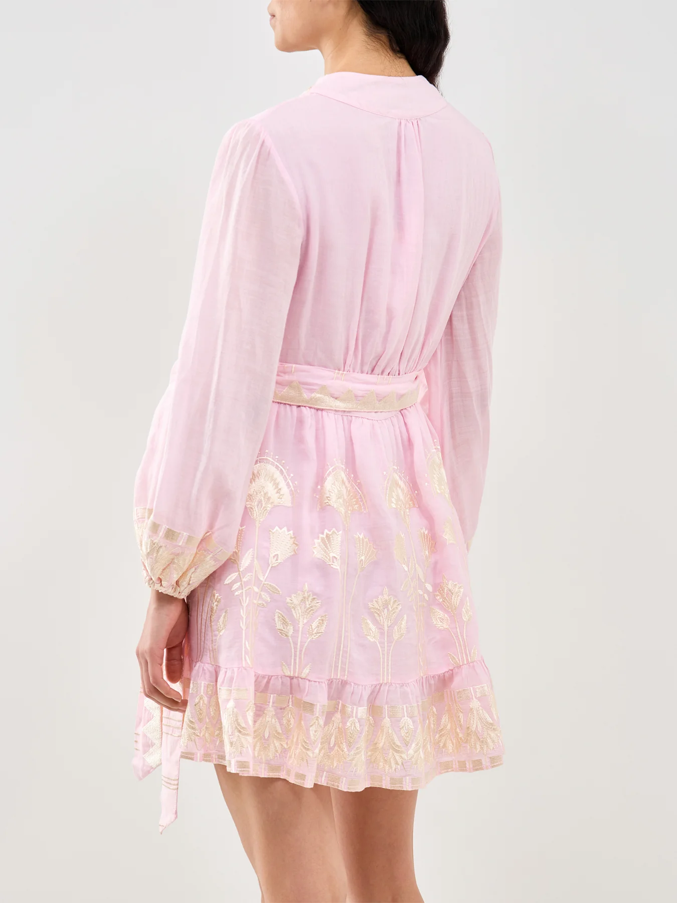 Papyrus Wrap Mini Dress Pink - Image 5