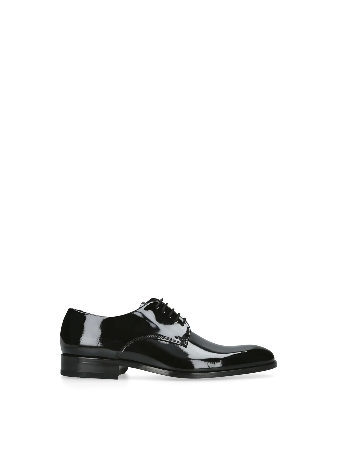 Patent Derby Shoes Black - Image 4