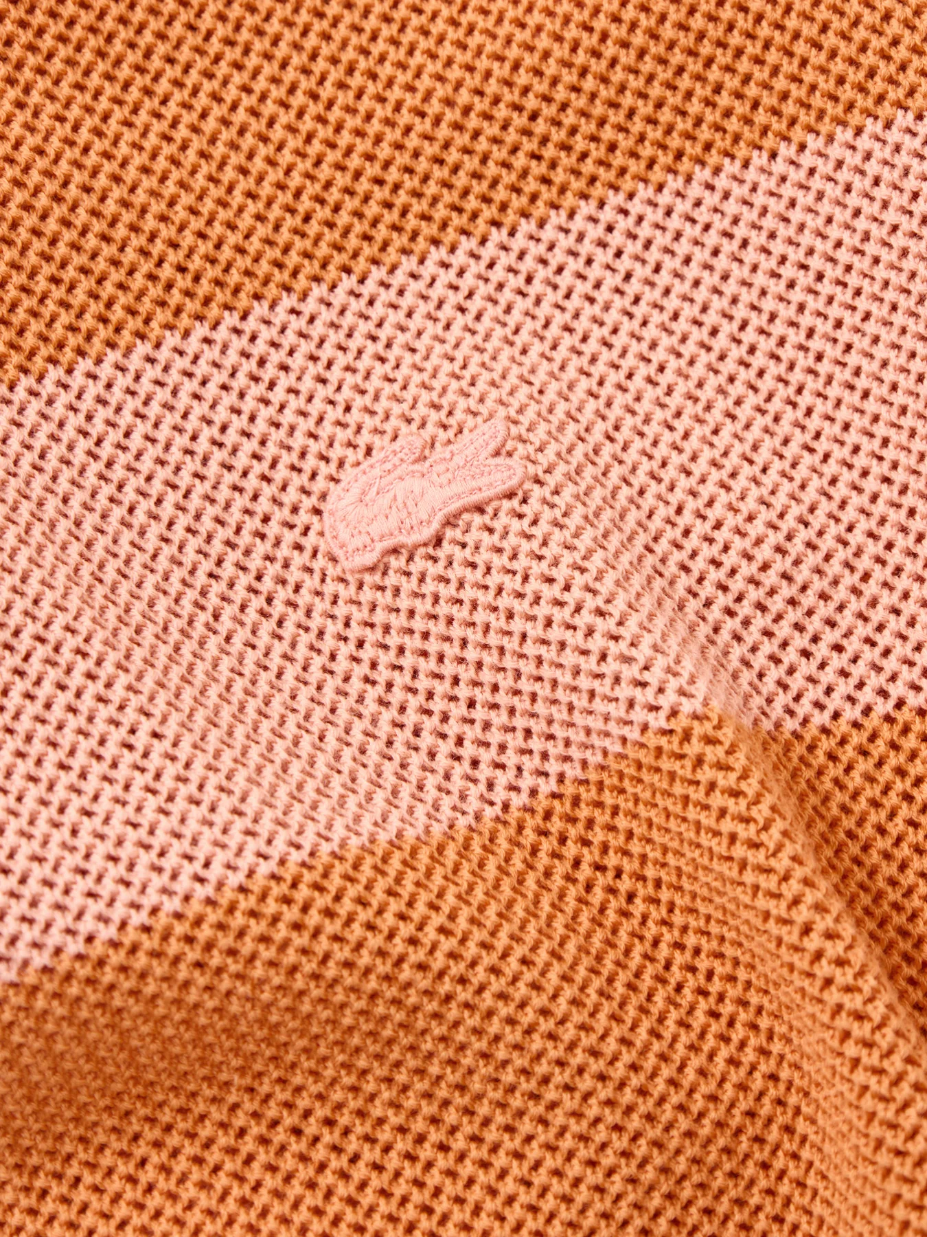Crochet Stripe T-Shirt Orange - Image 3