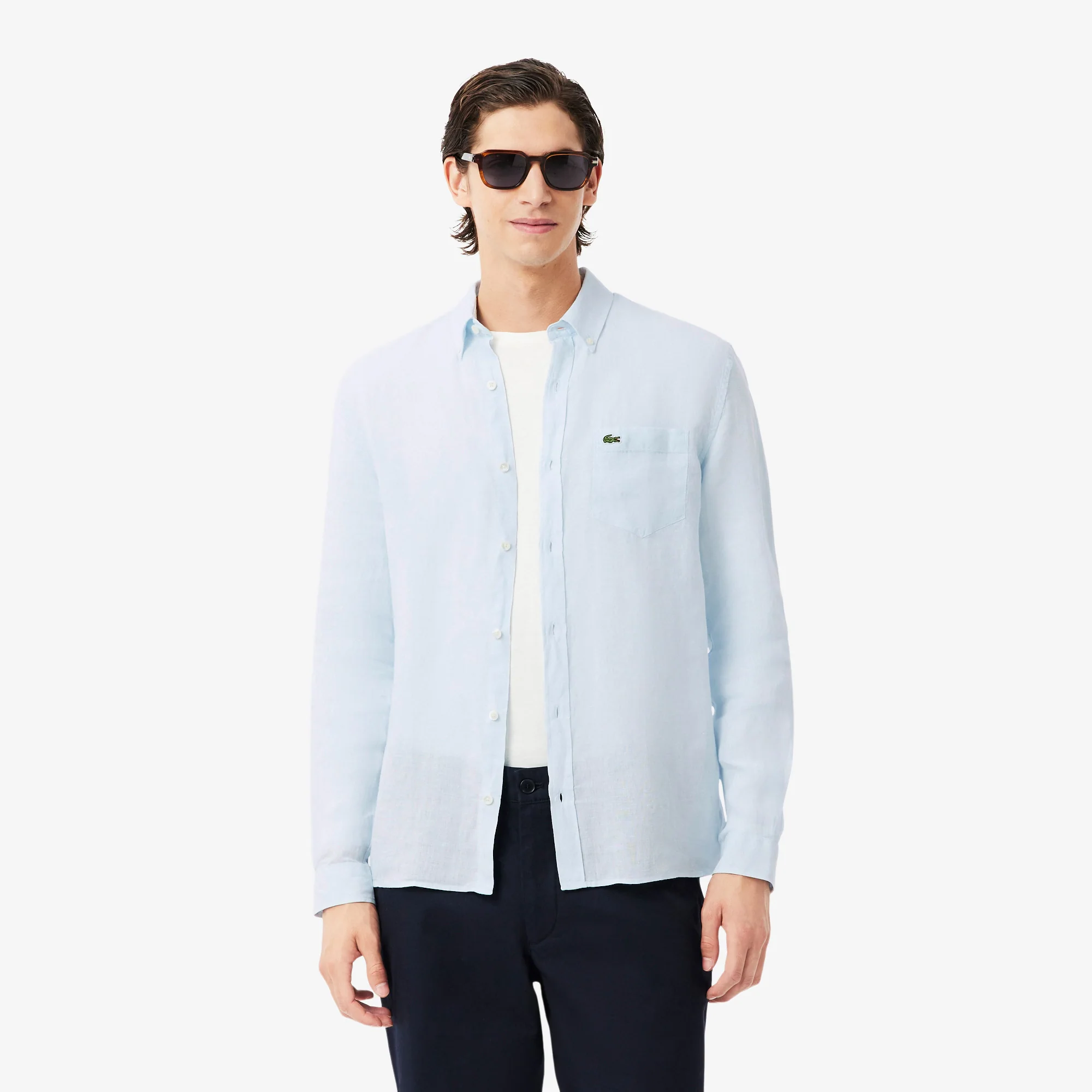 Long Sleeve Linen Shirt - Image 2