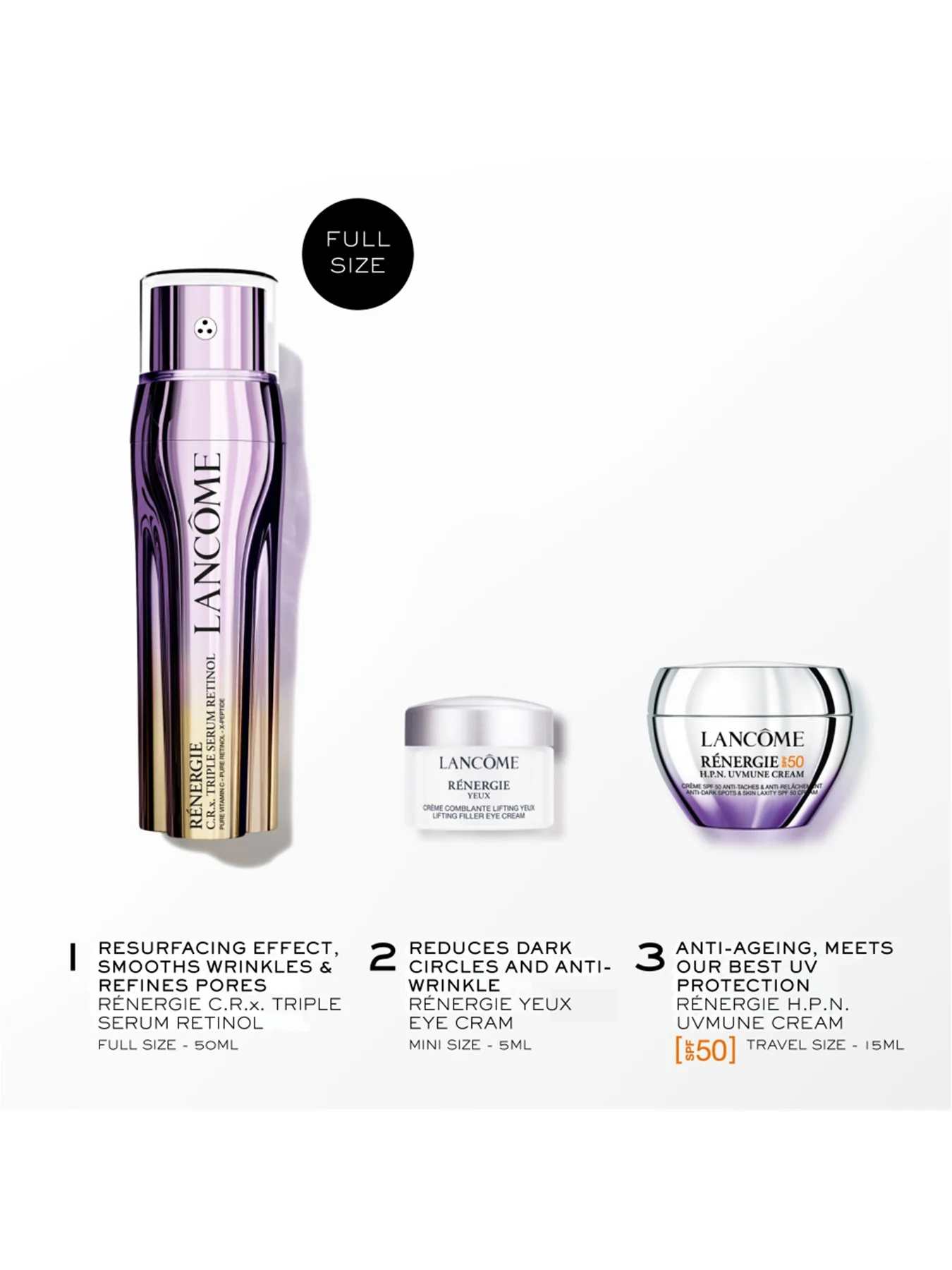 Lancôme Rénergie CRx Triple Serum Gift Set 50ml - Image 2