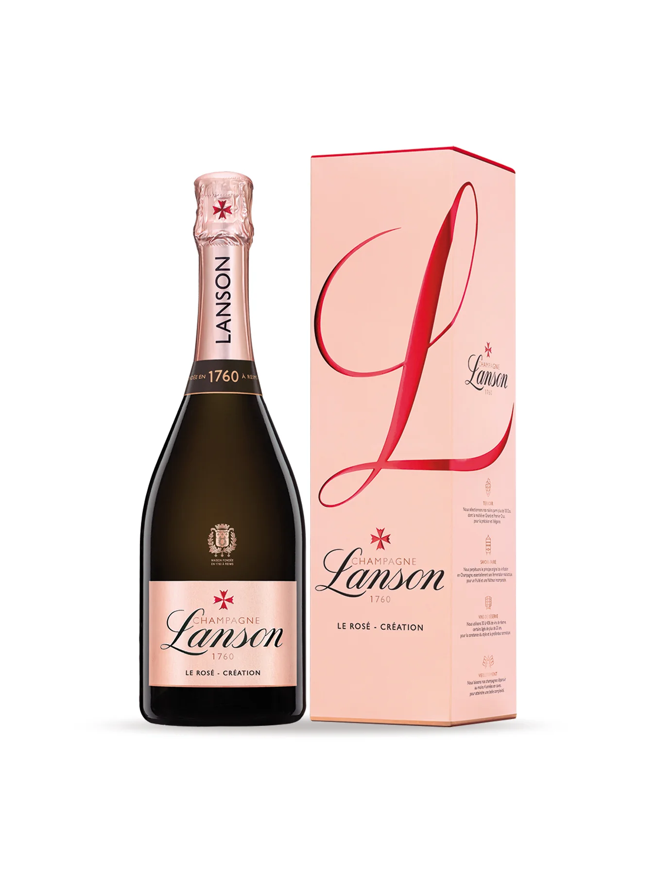 Lanson Le Rosé Creation NV Champagne Gift Box