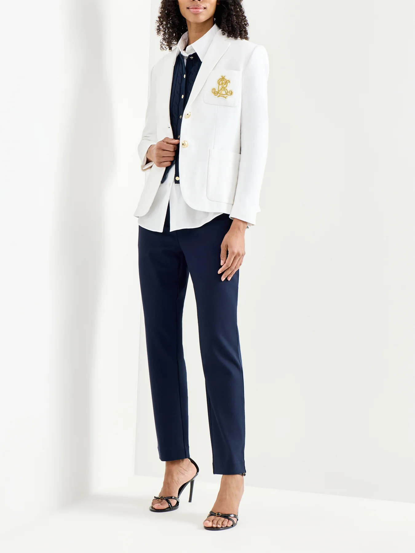 Anfisa Lined Blazer White - Image 2