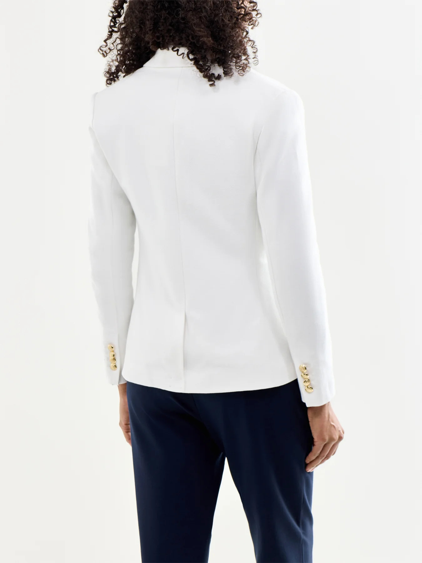 Anfisa Lined Blazer White - Image 5