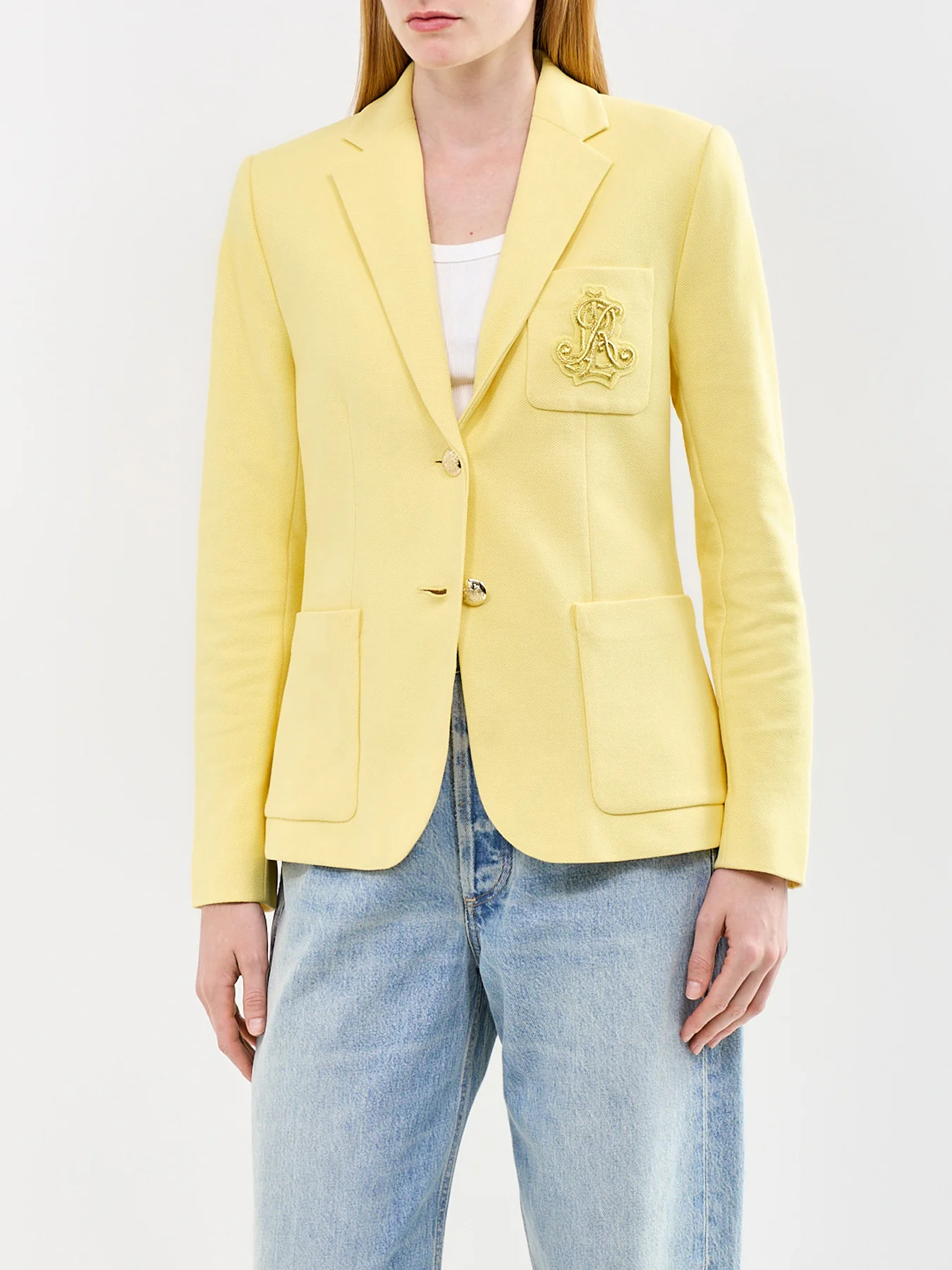 Anfisa Lined Blazer Yellow - Image 4