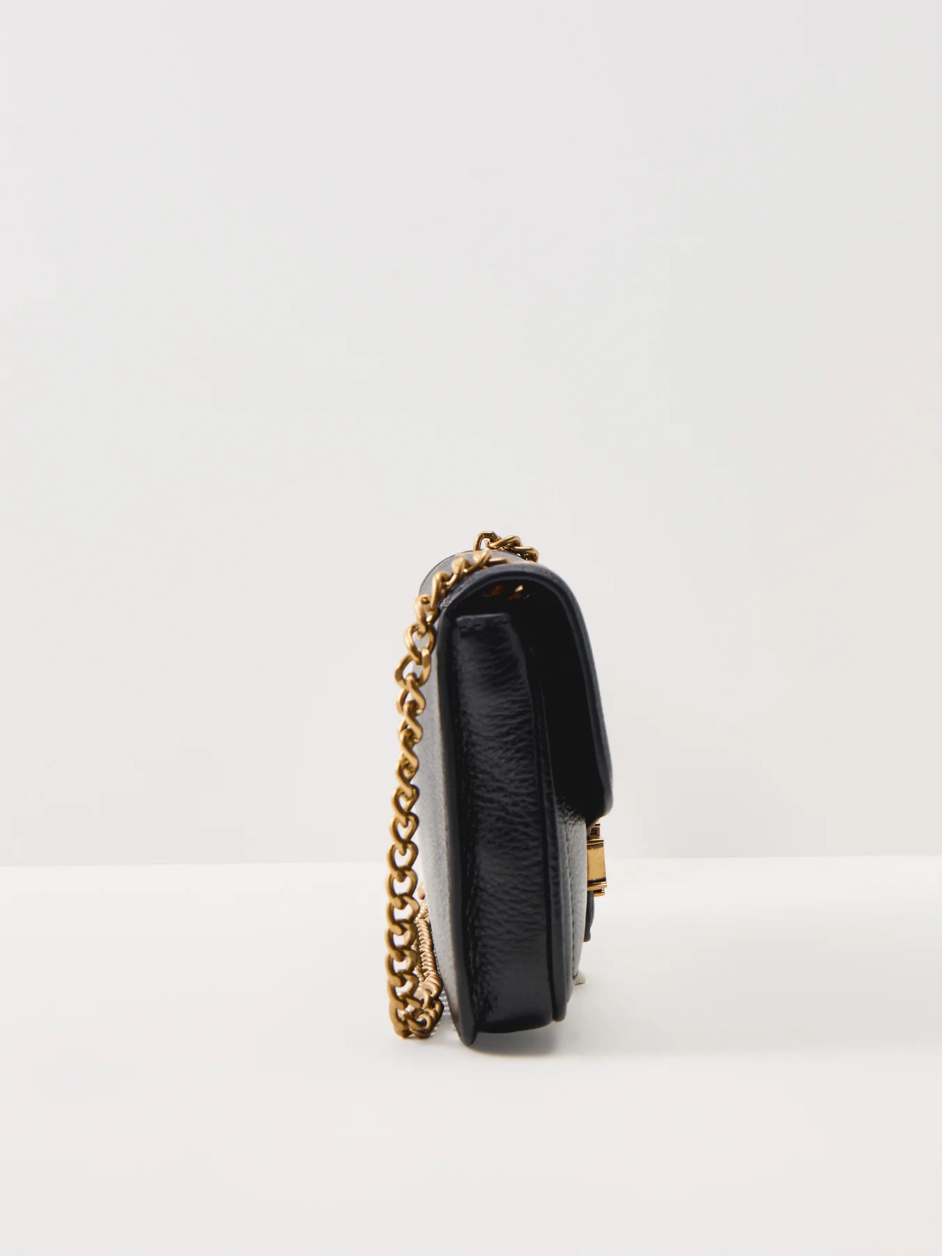 Bradley Large Leather Wallet On Chain Black - Image 4