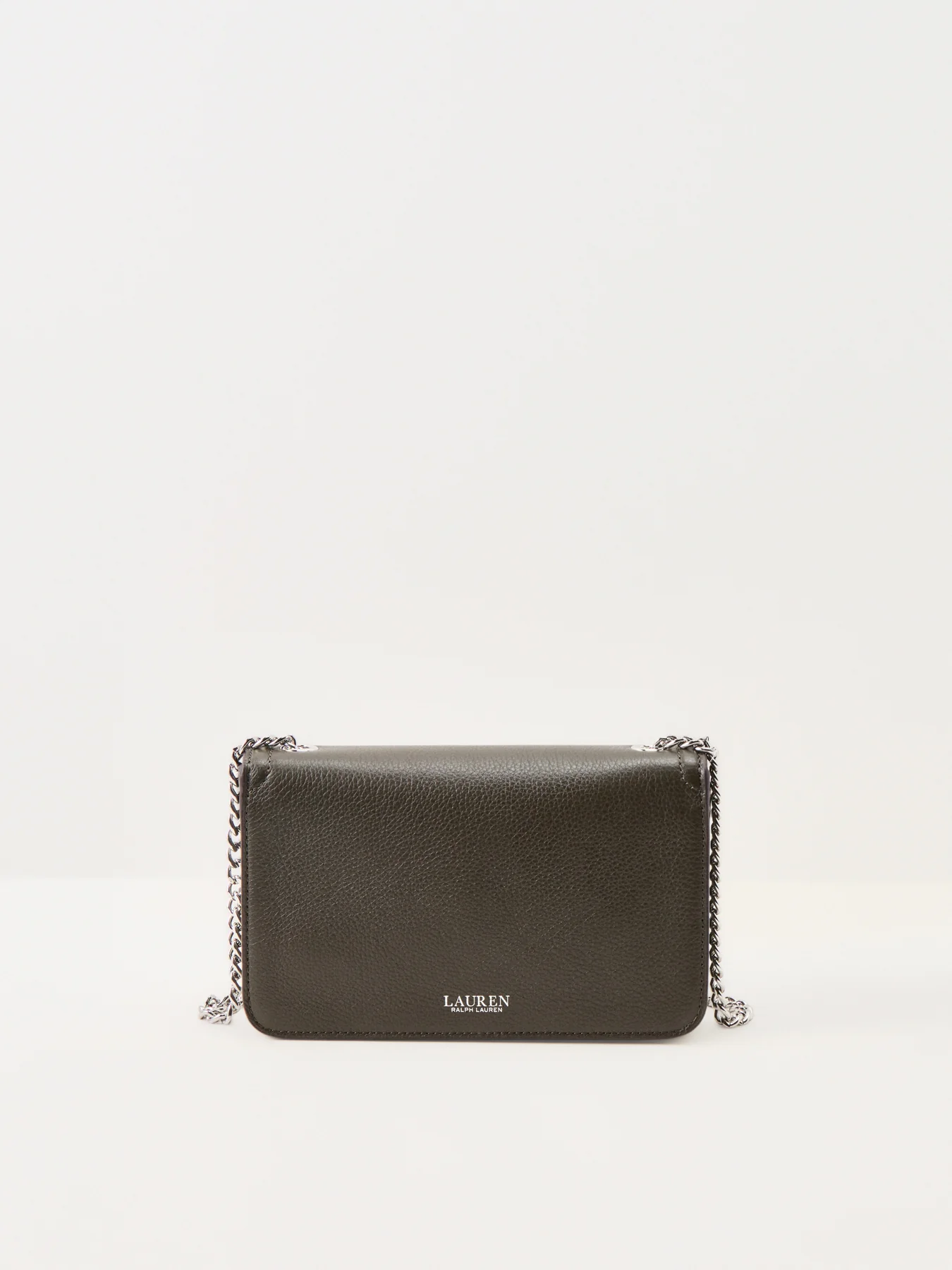 Bradley Large Leather Wallet On Chain Olive - Image 3