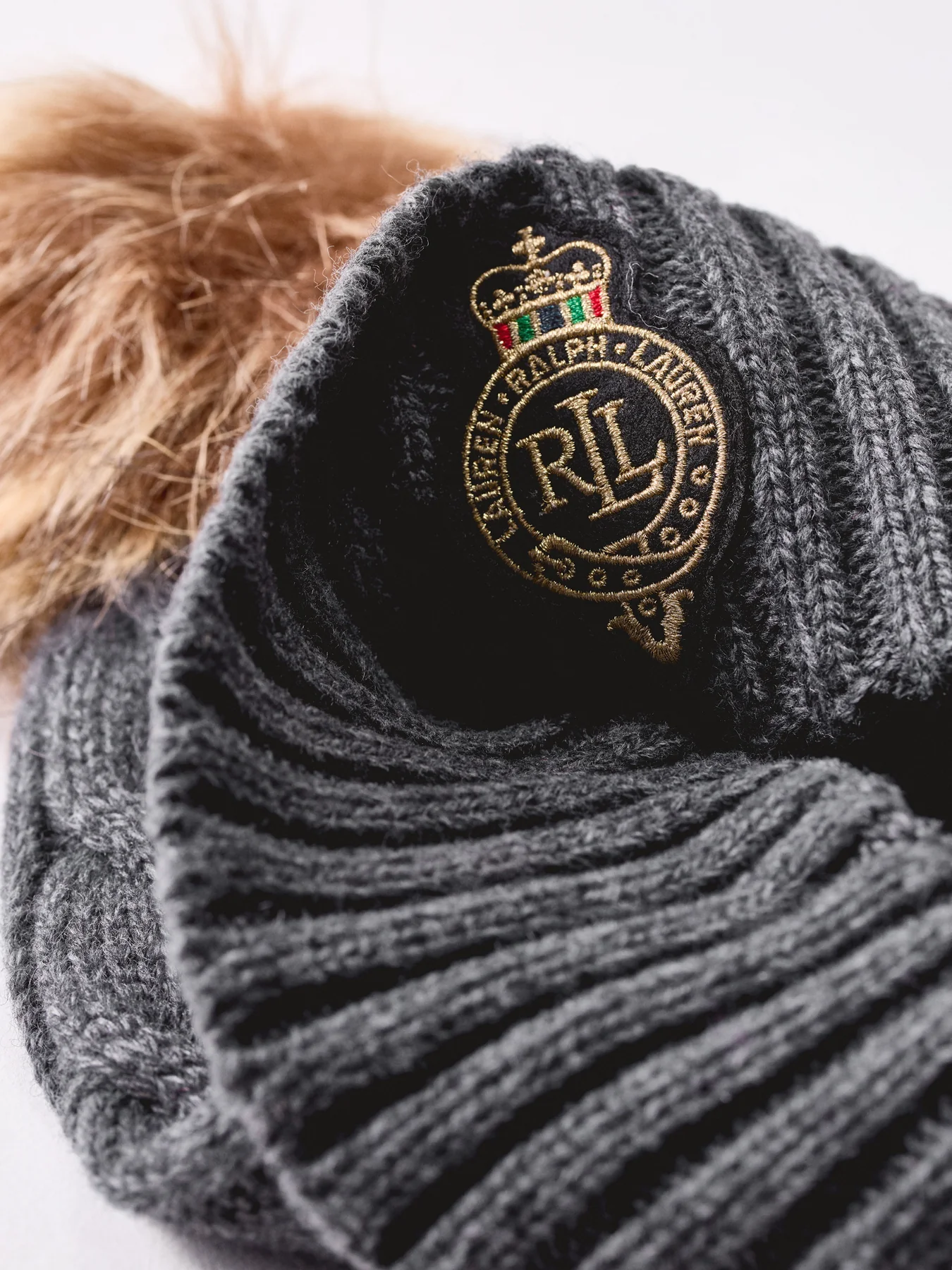 Crest Patch Beanie Navy - Image 3