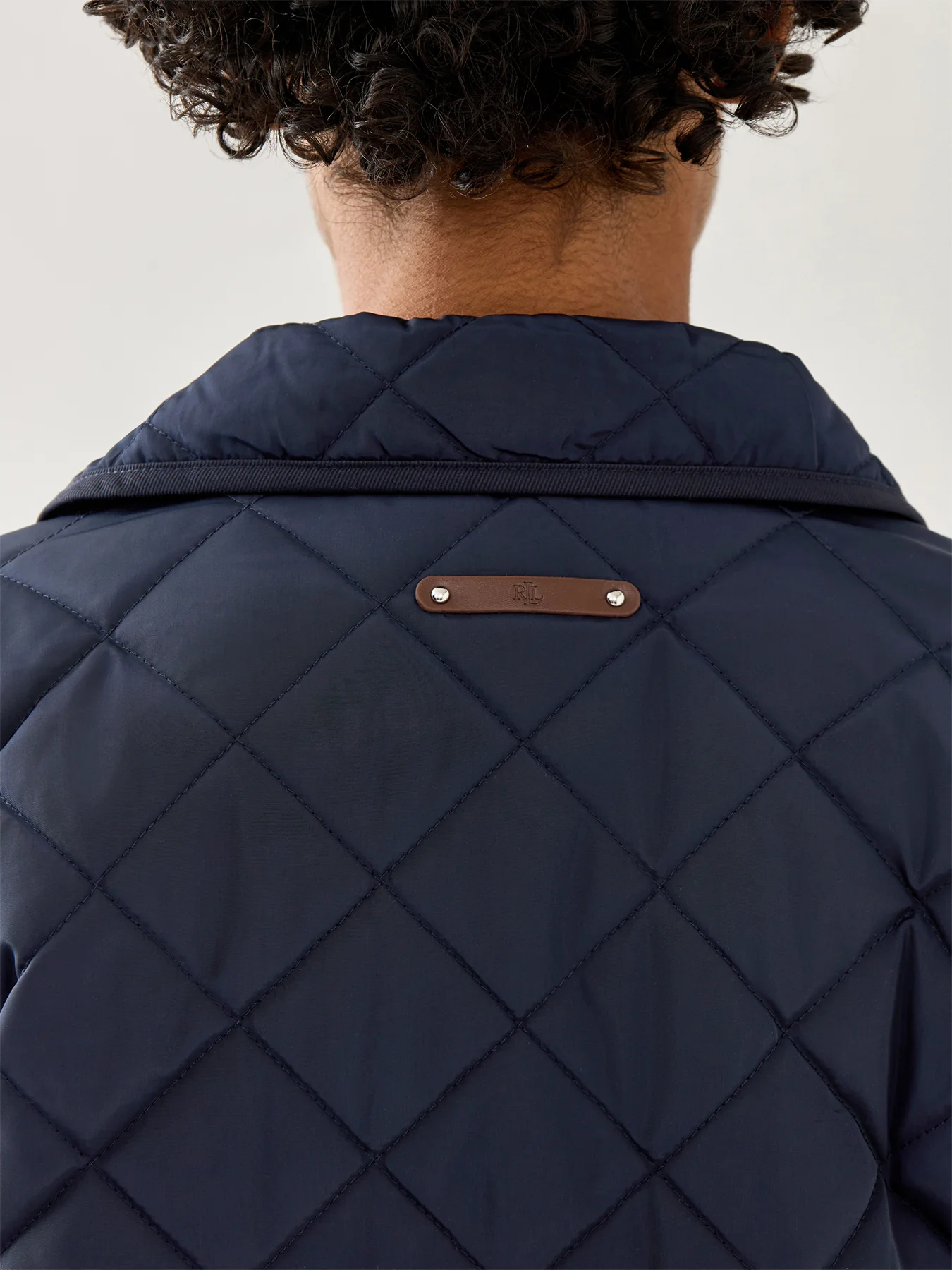 Crest Patch Diamond Quilted Jacket - Image 3