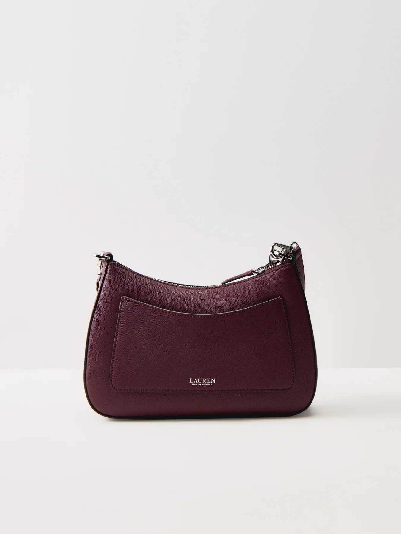 Danni Medium Leather Shoulder Bag Dark Garnet - Image 3