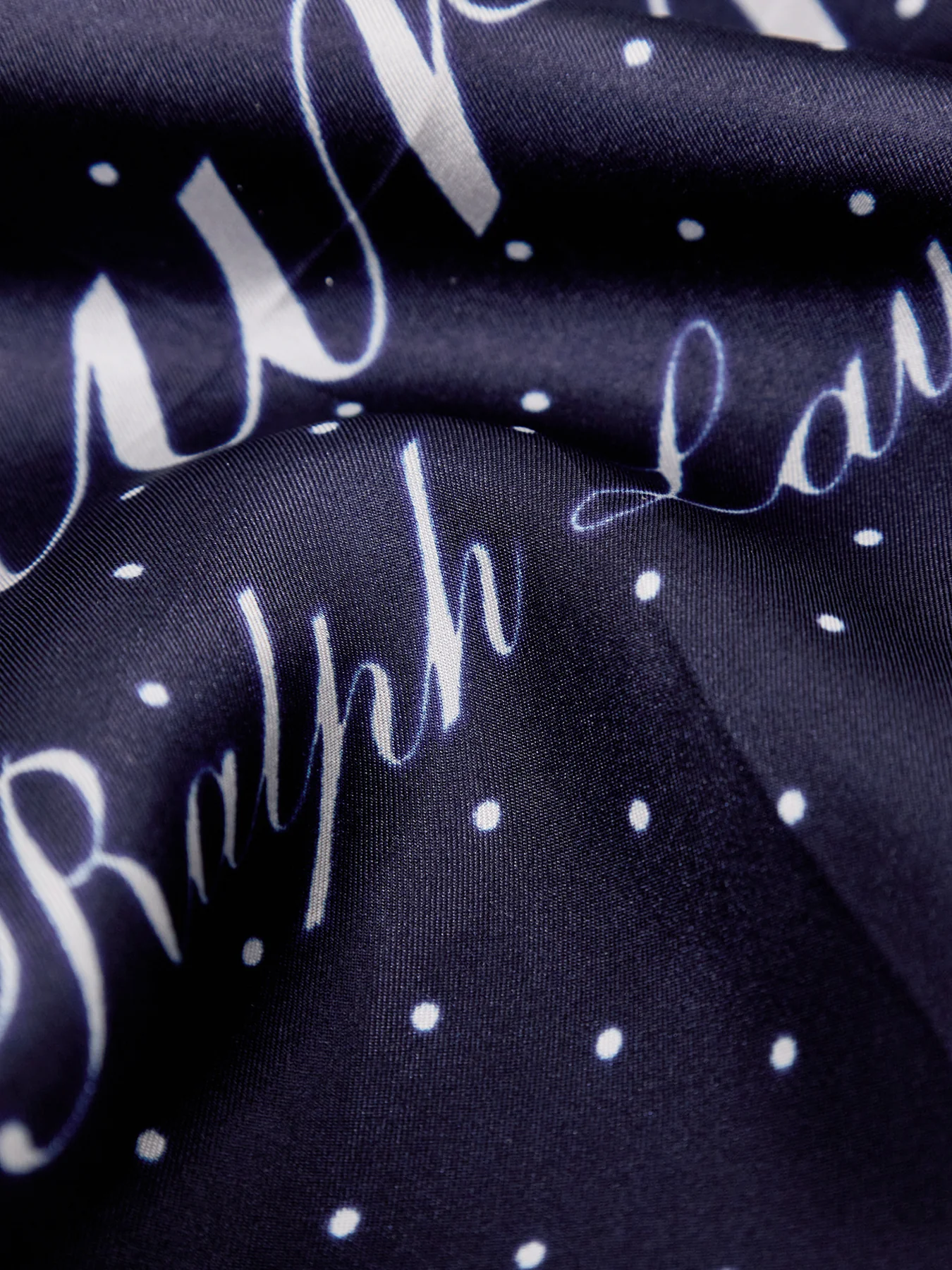 Equestrian Square Scarf Navy - Image 3