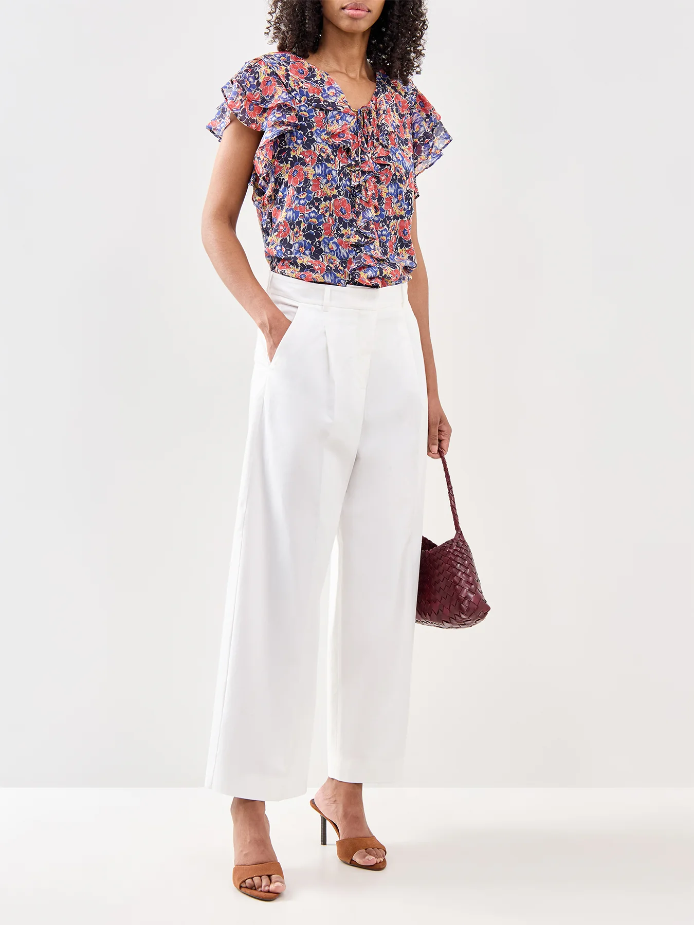 Floral Frill Blouse - Image 2
