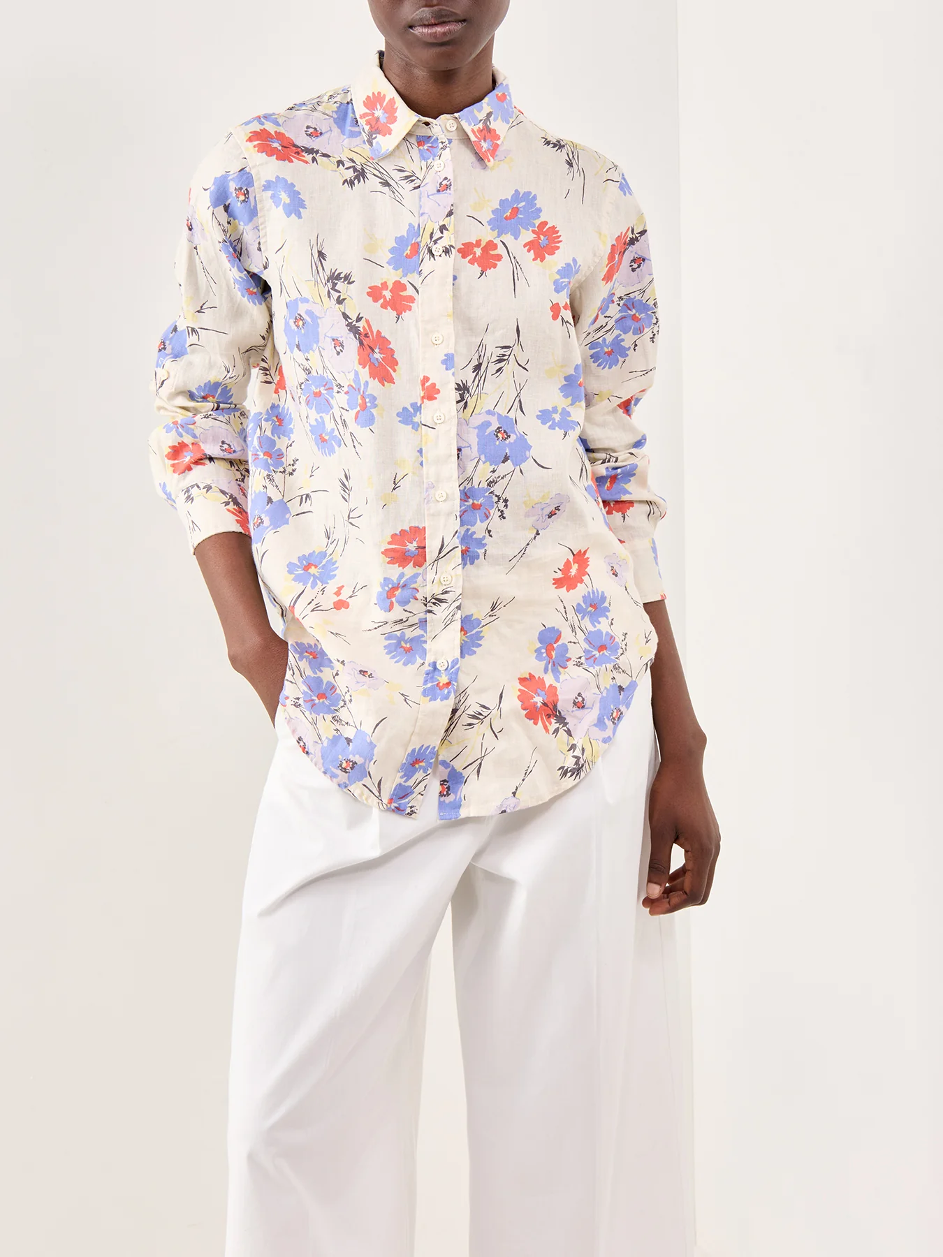 Floral Long Sleeve Shirt Multi - Image 4