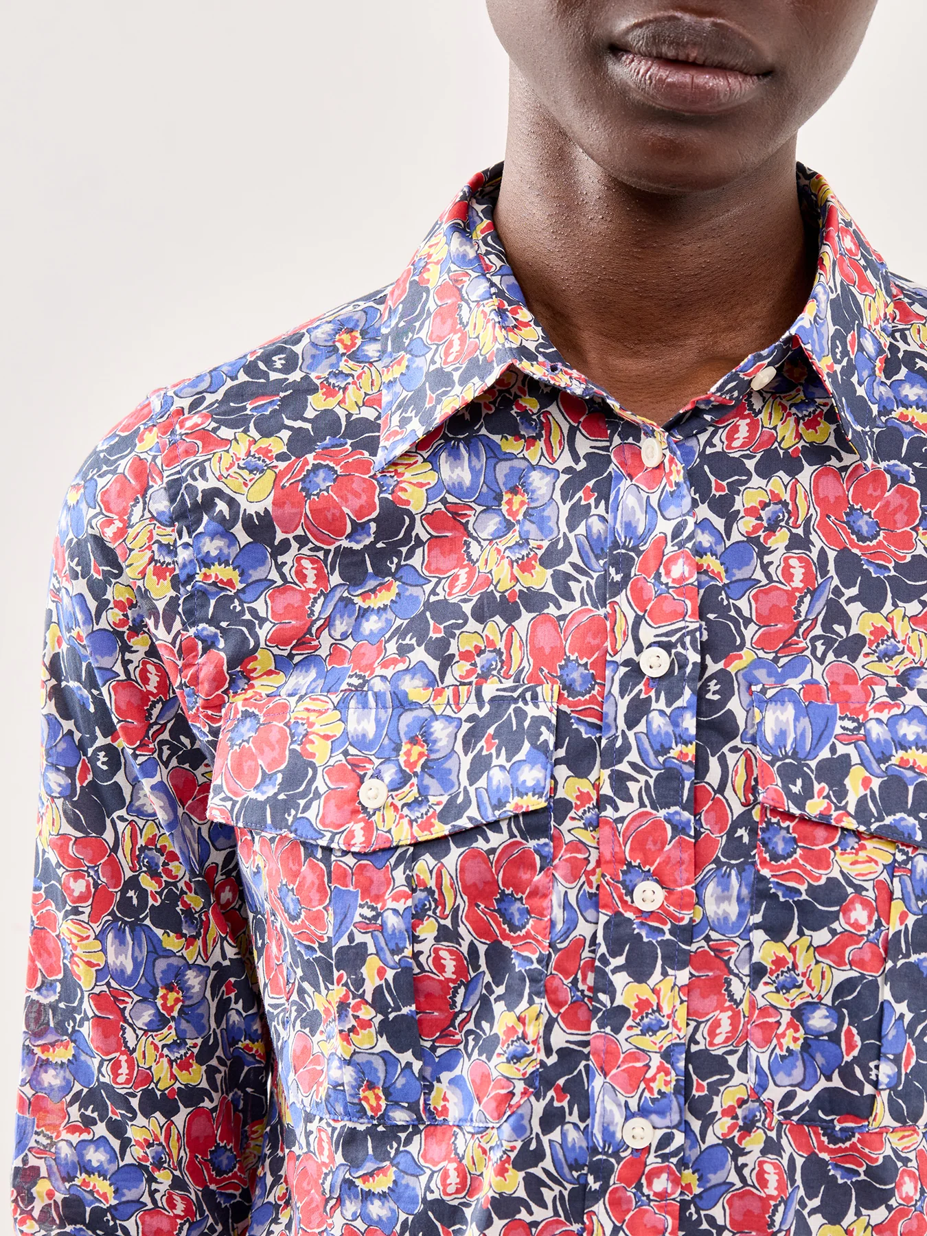 Floral Long Sleeve Shirt Multi - Image 3