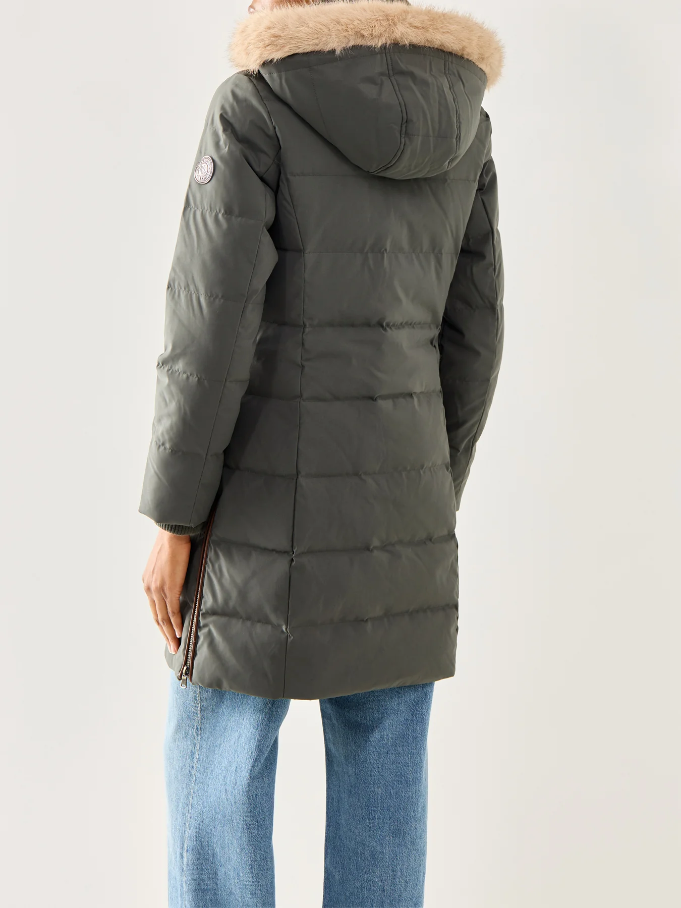 Insulated Hooded Coat Black - Image 5