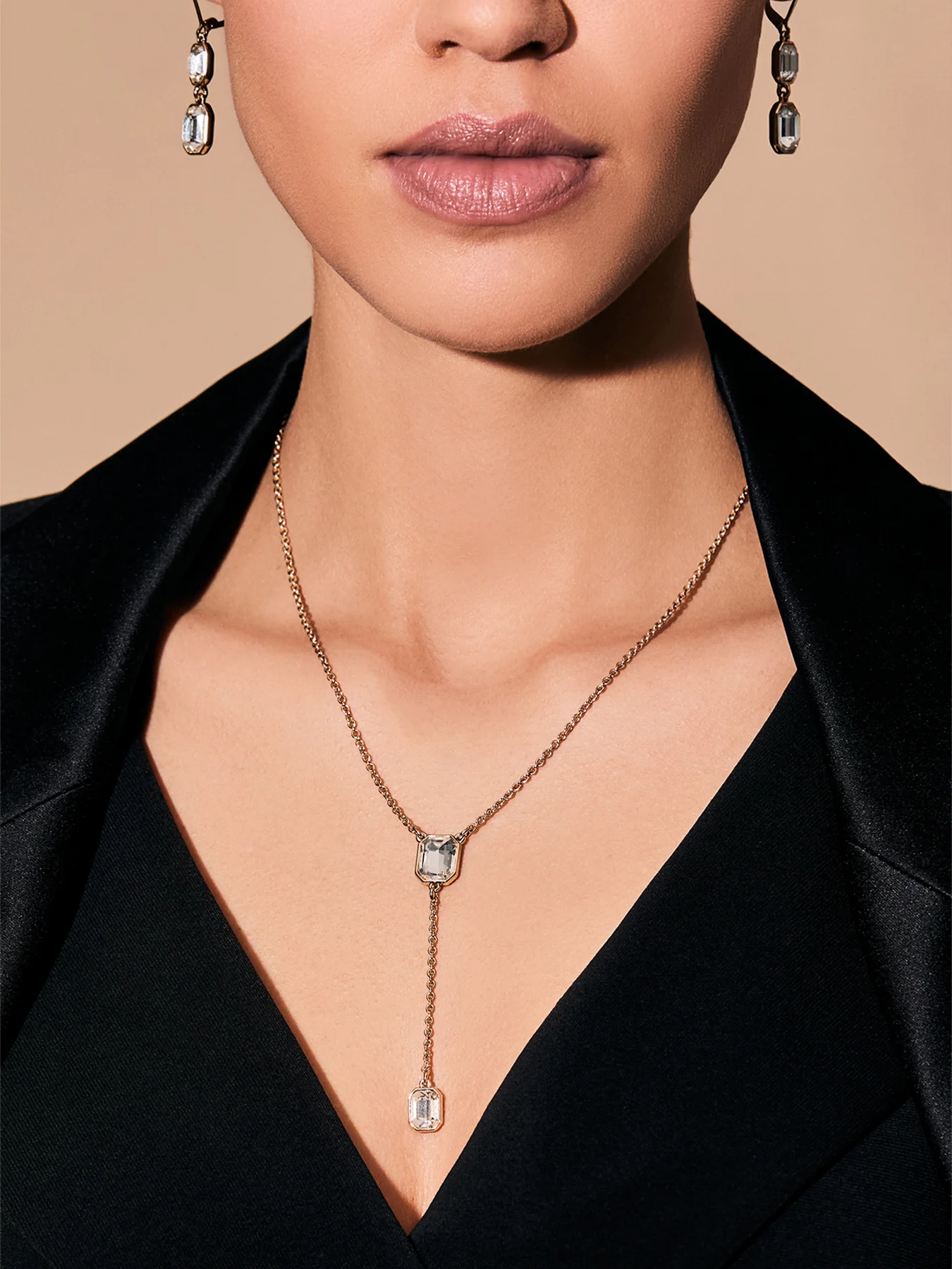 Nk 16in Stone Yneck-gldcry Necklace - Image 2