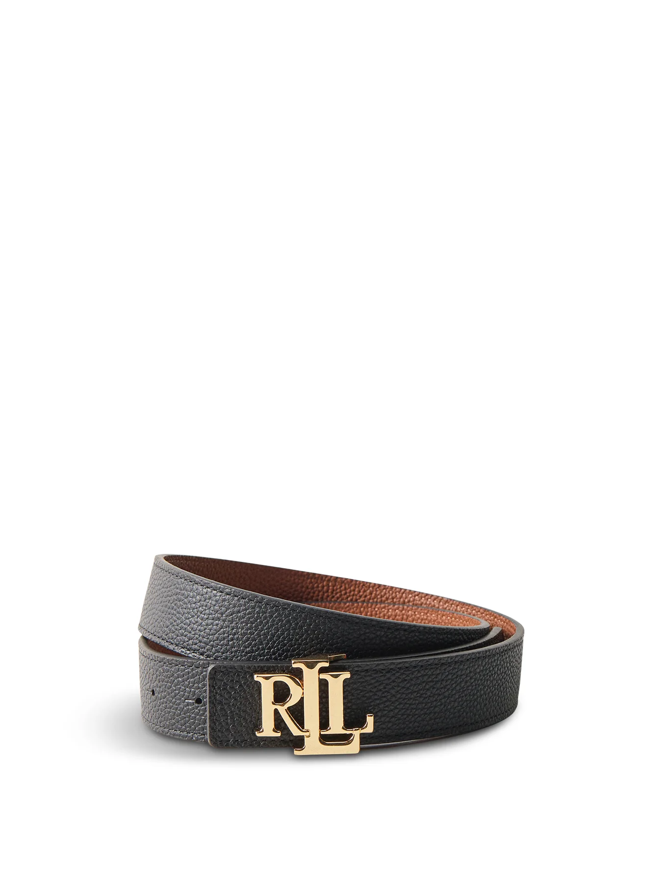 Reversible Leather Belt Black