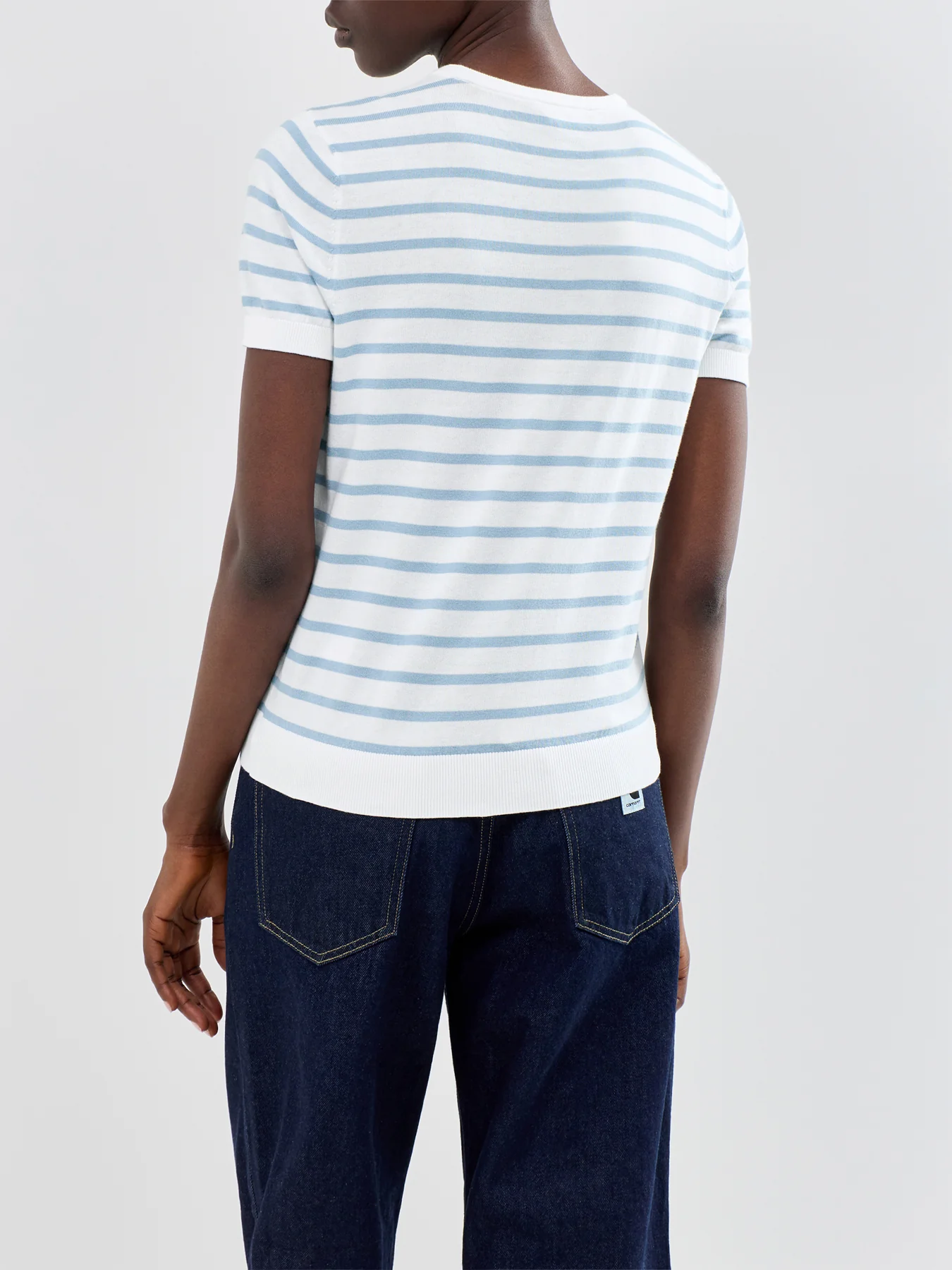 Stripe SS Knit Pullover - Image 5