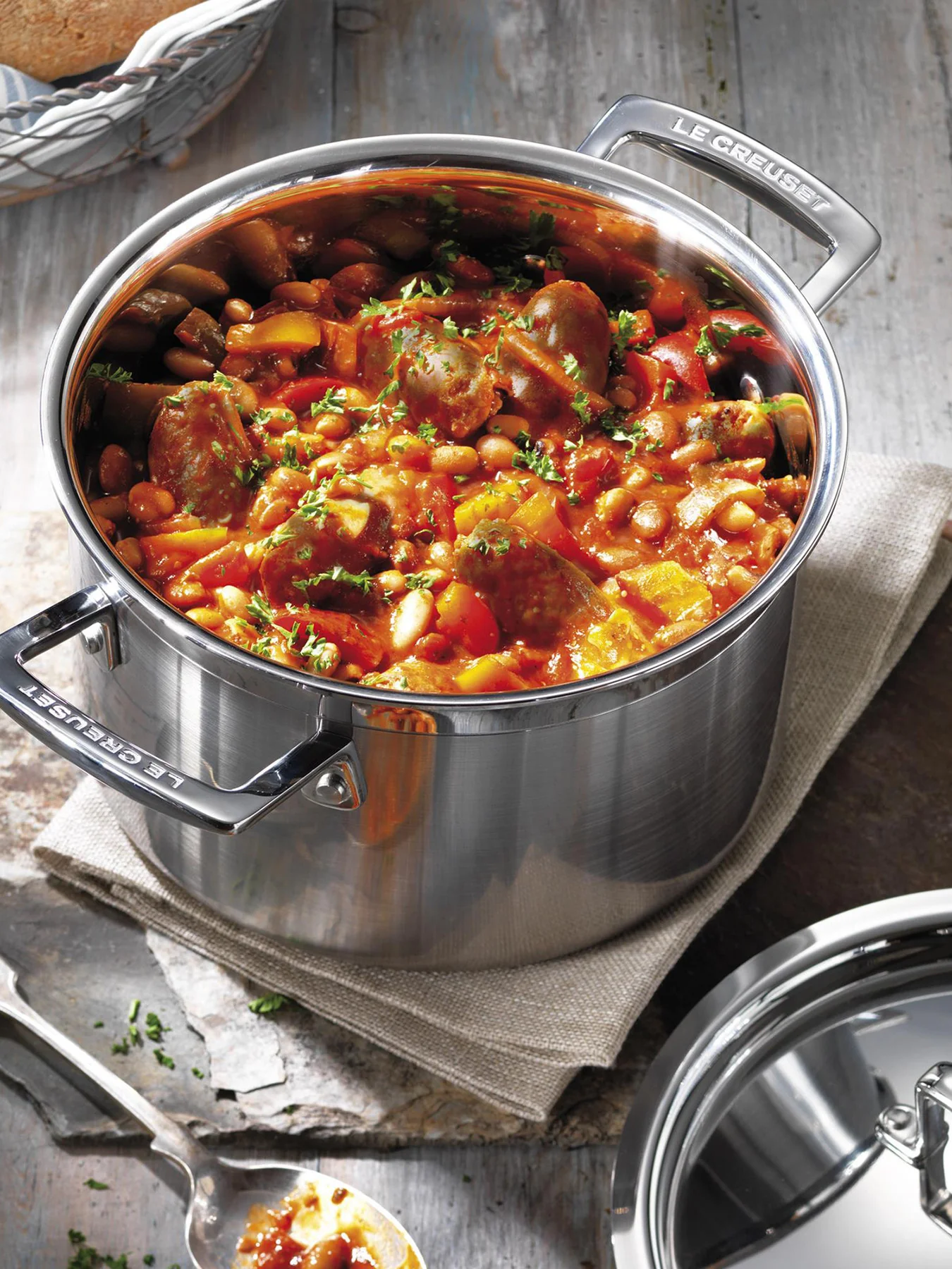 3-Ply Stainless Steel Deep Casserole 20cm - Image 4