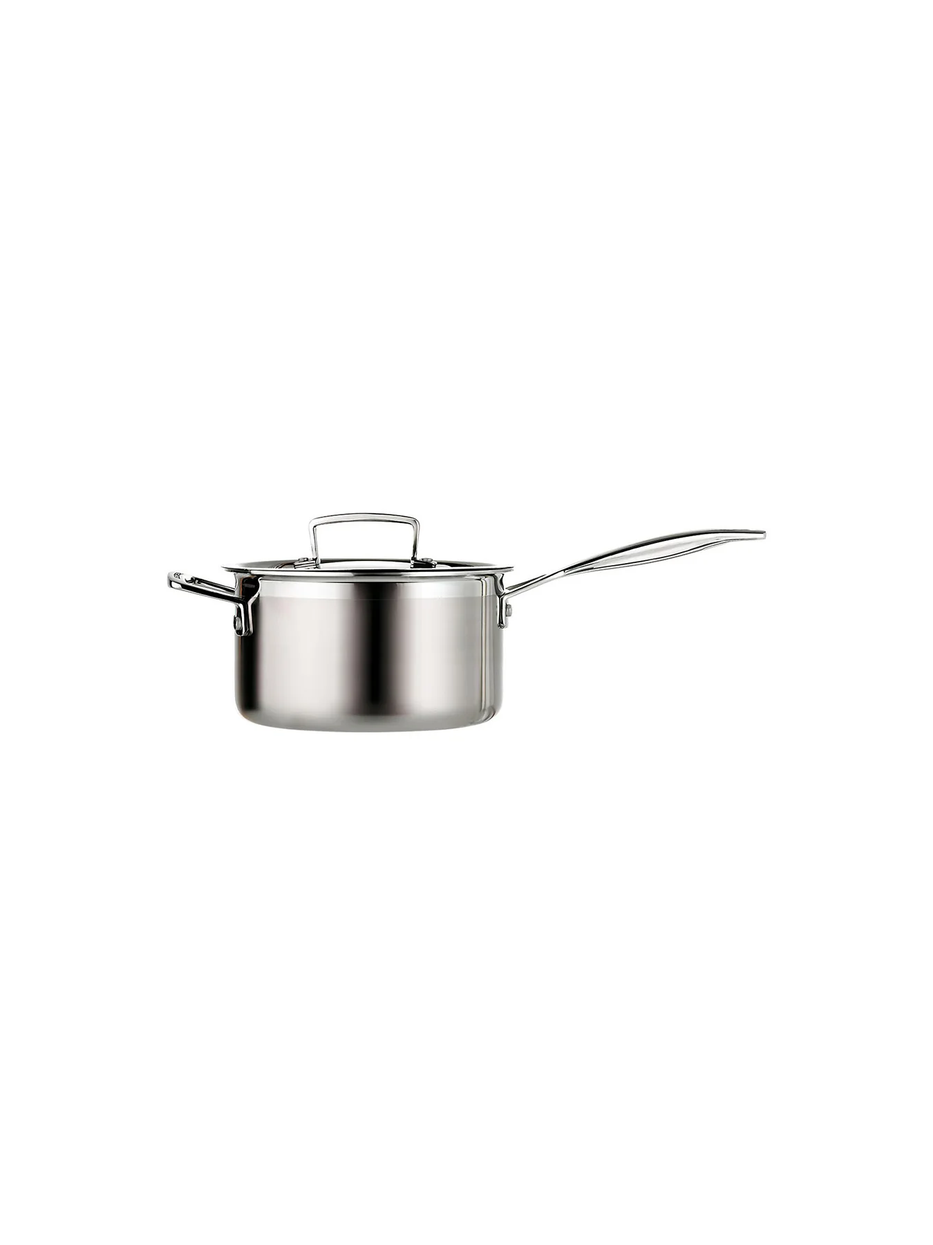 3-Ply Stainless Steel Saucepan with Lid Helper Handle 18cm - Image 3
