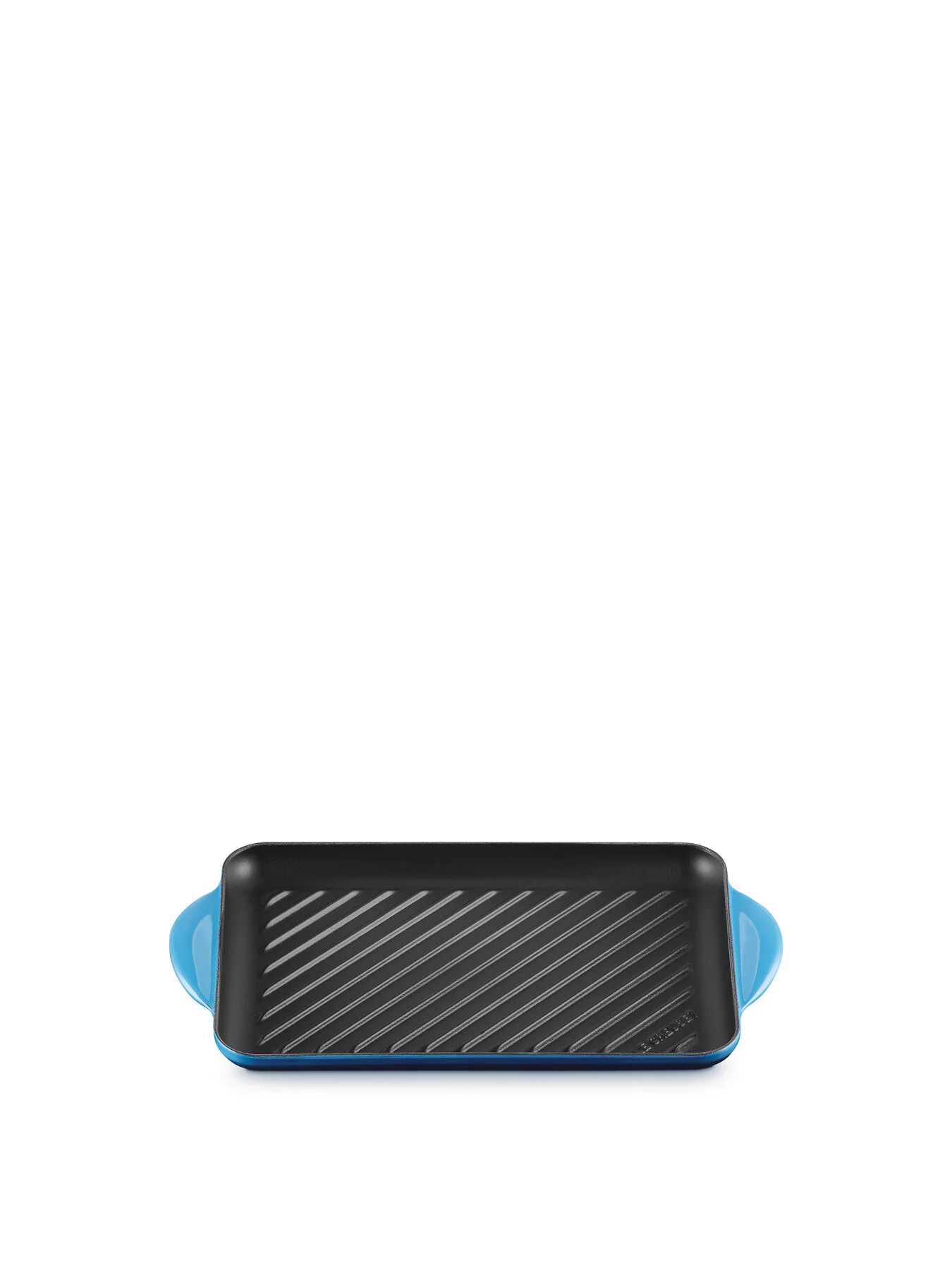 Cast Iron Rectangular Grill 32cm Azure Blue - Image 2
