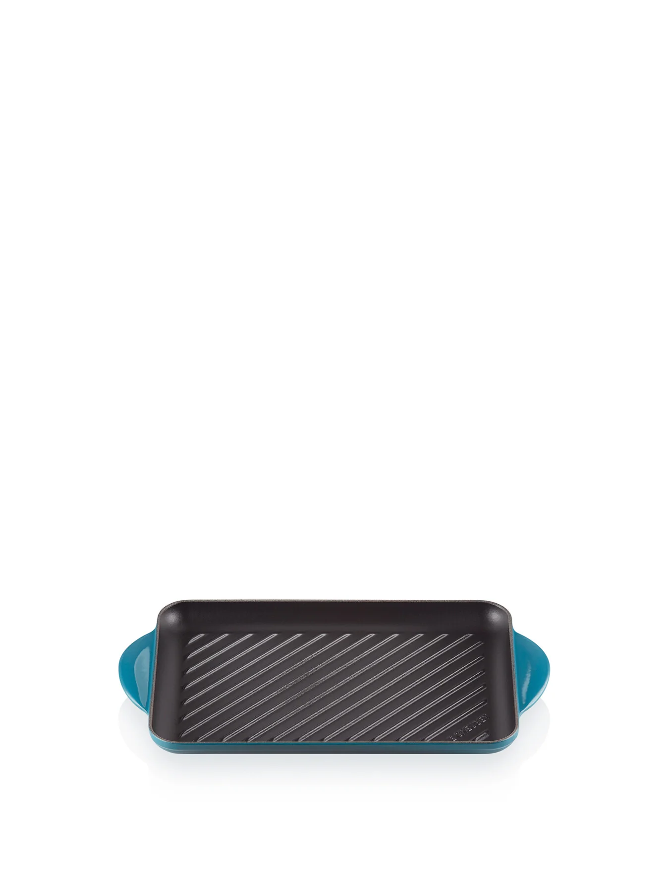 Cast Iron Rectangular Grill 32cm Deep Teal - Image 2