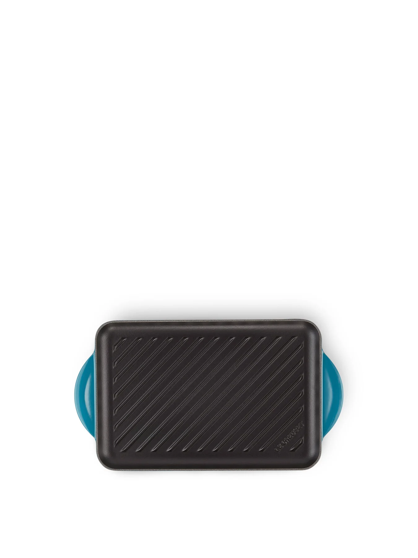 Cast Iron Rectangular Grill 32cm Deep Teal - Image 4