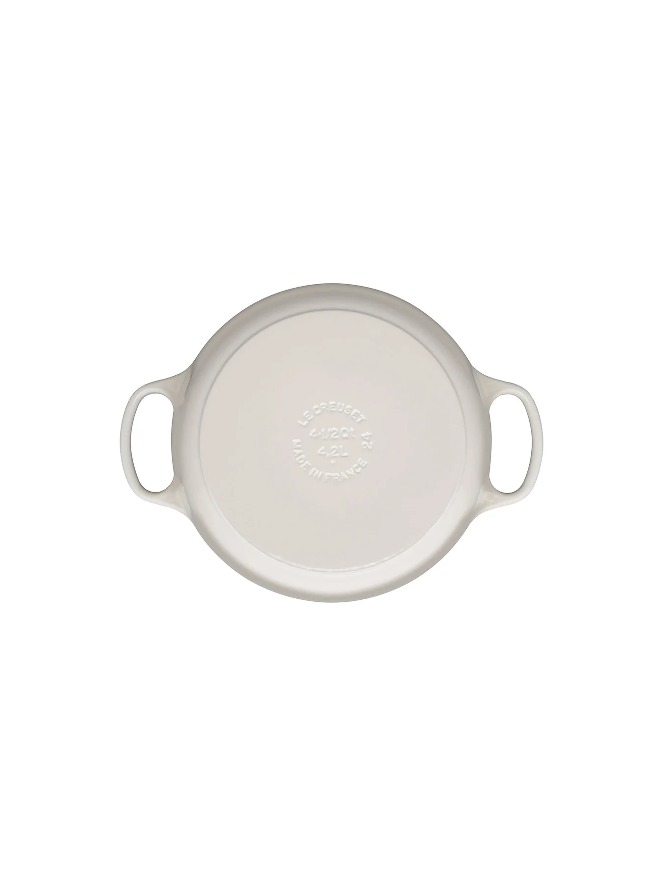 Cast Iron Round Casserole 24cm Meringue - Image 3