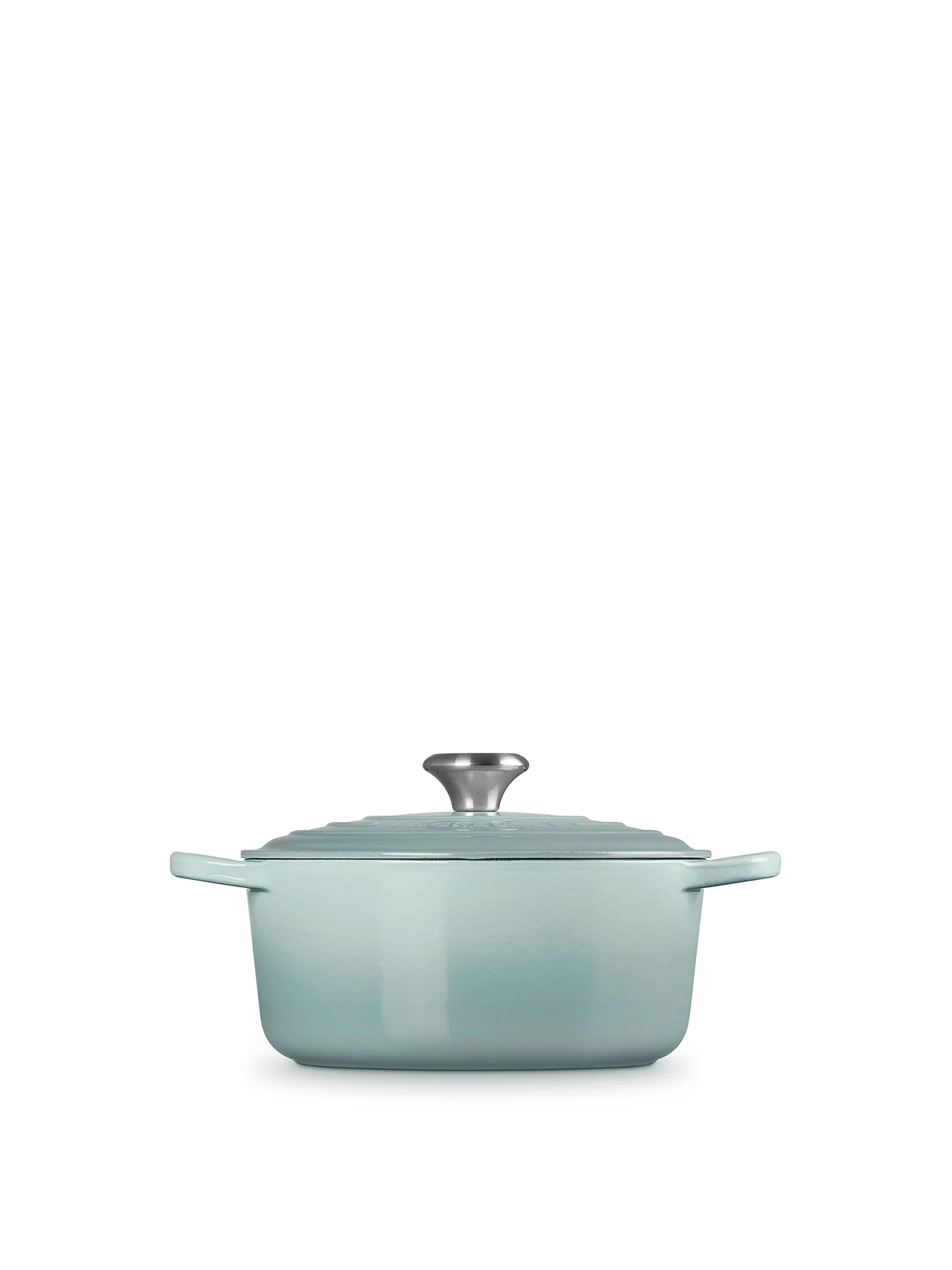 Cast Iron Round Casserole 24cm Sea Salt - Image 3