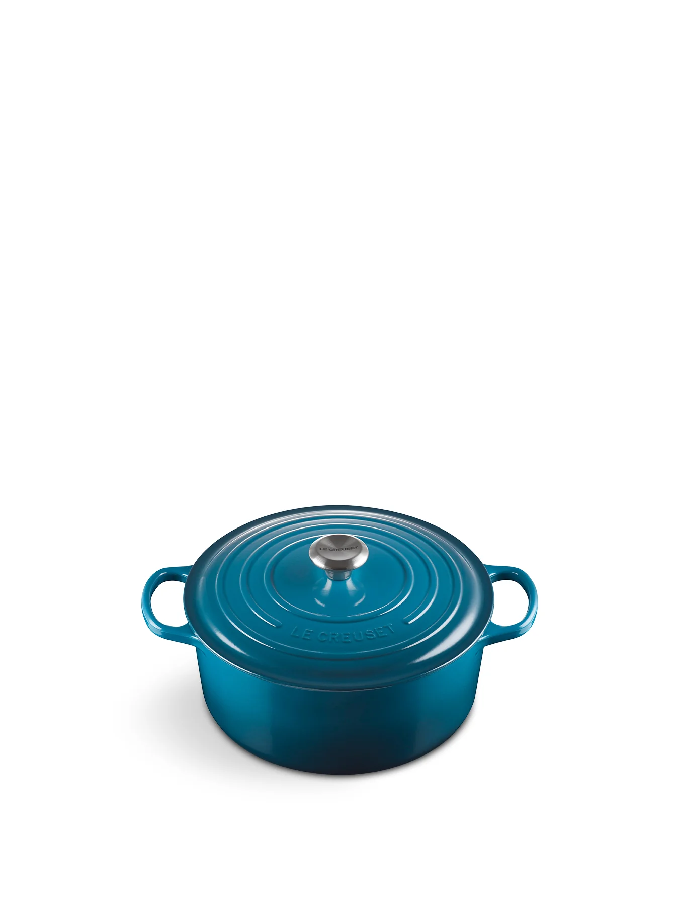 Cast Iron Round Casserole 28cm Deep Teal