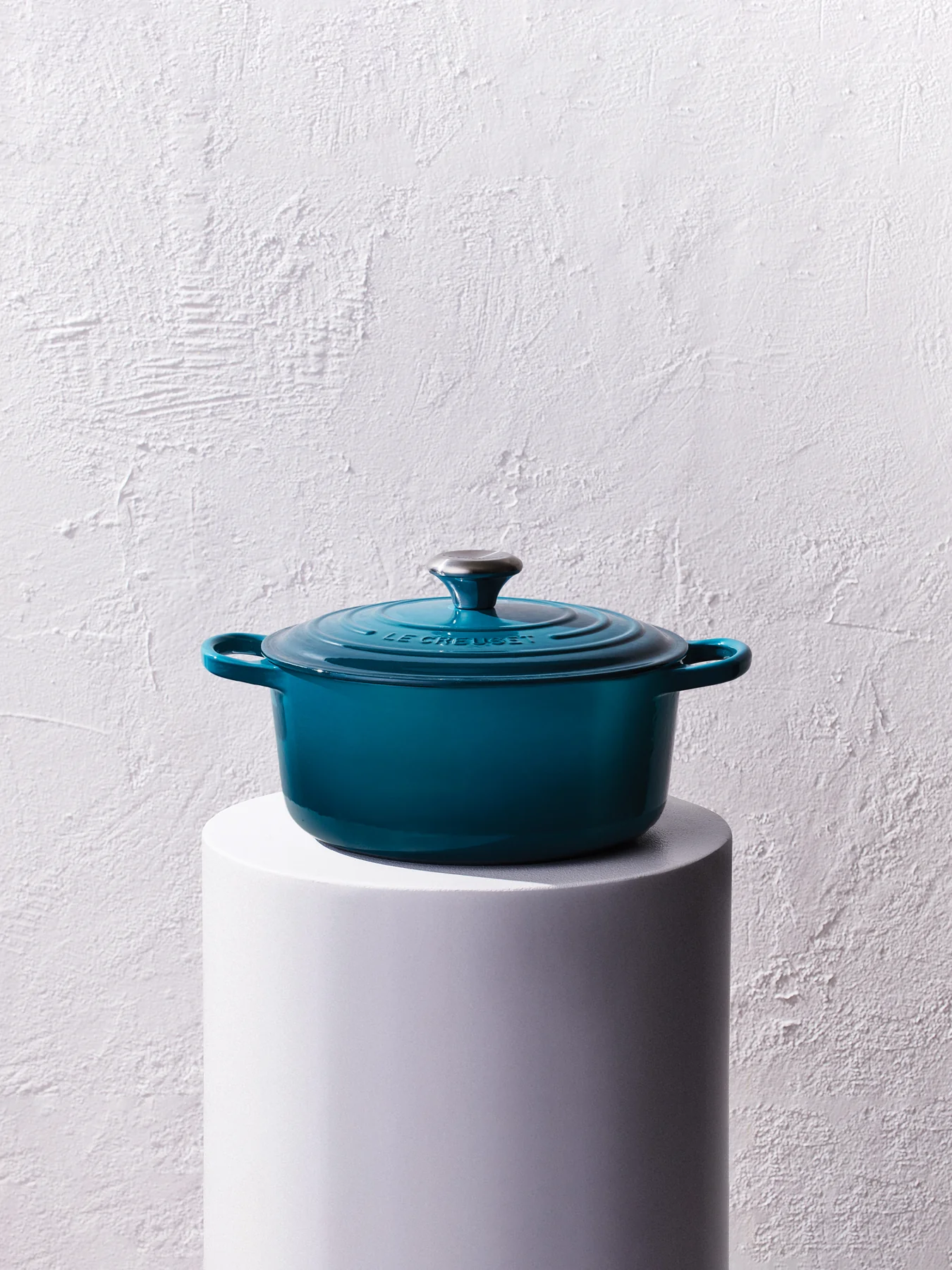 Cast Iron Round Casserole 28cm Deep Teal - Image 6