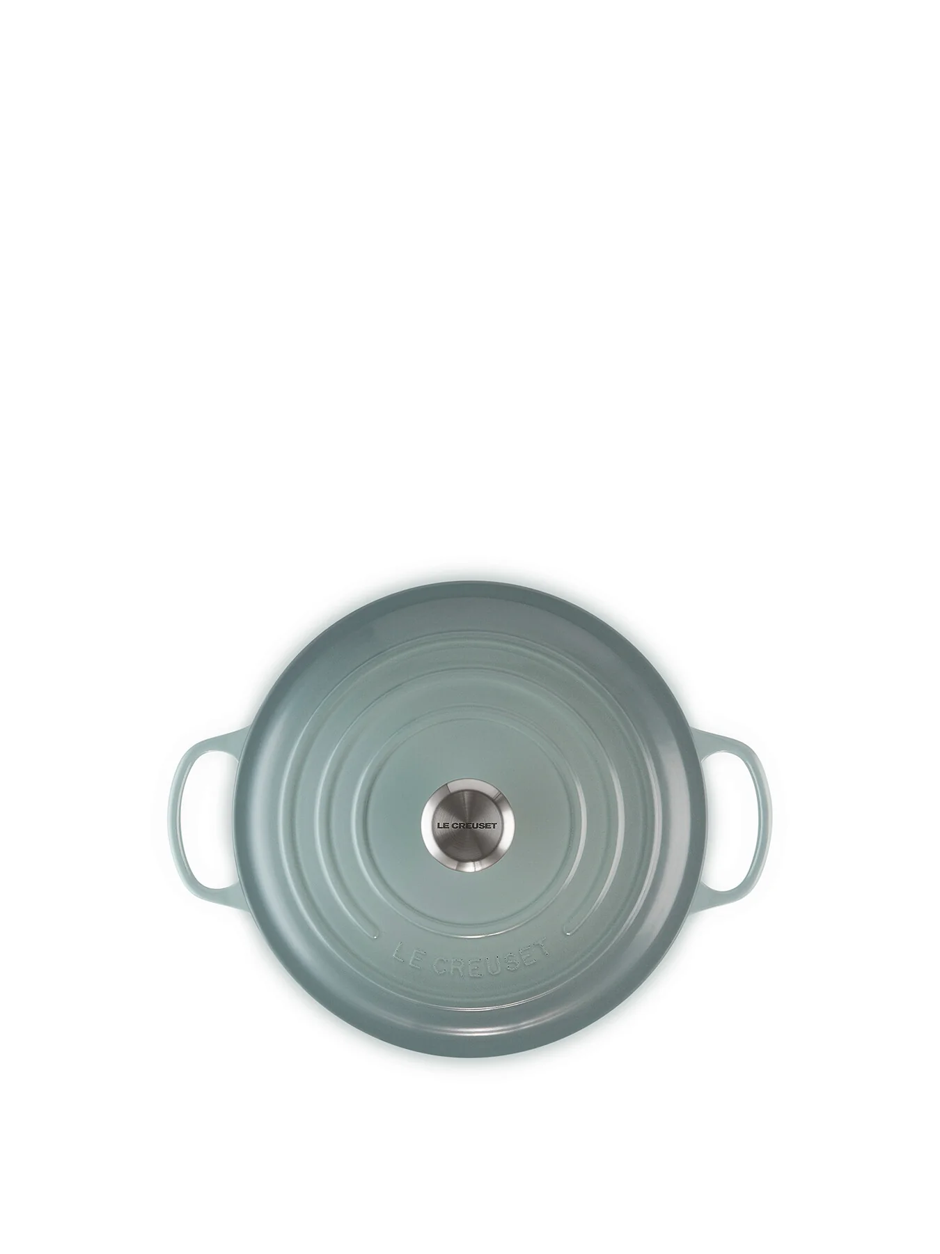 Cast Iron Round Casserole 28cm Sea Salt - Image 4