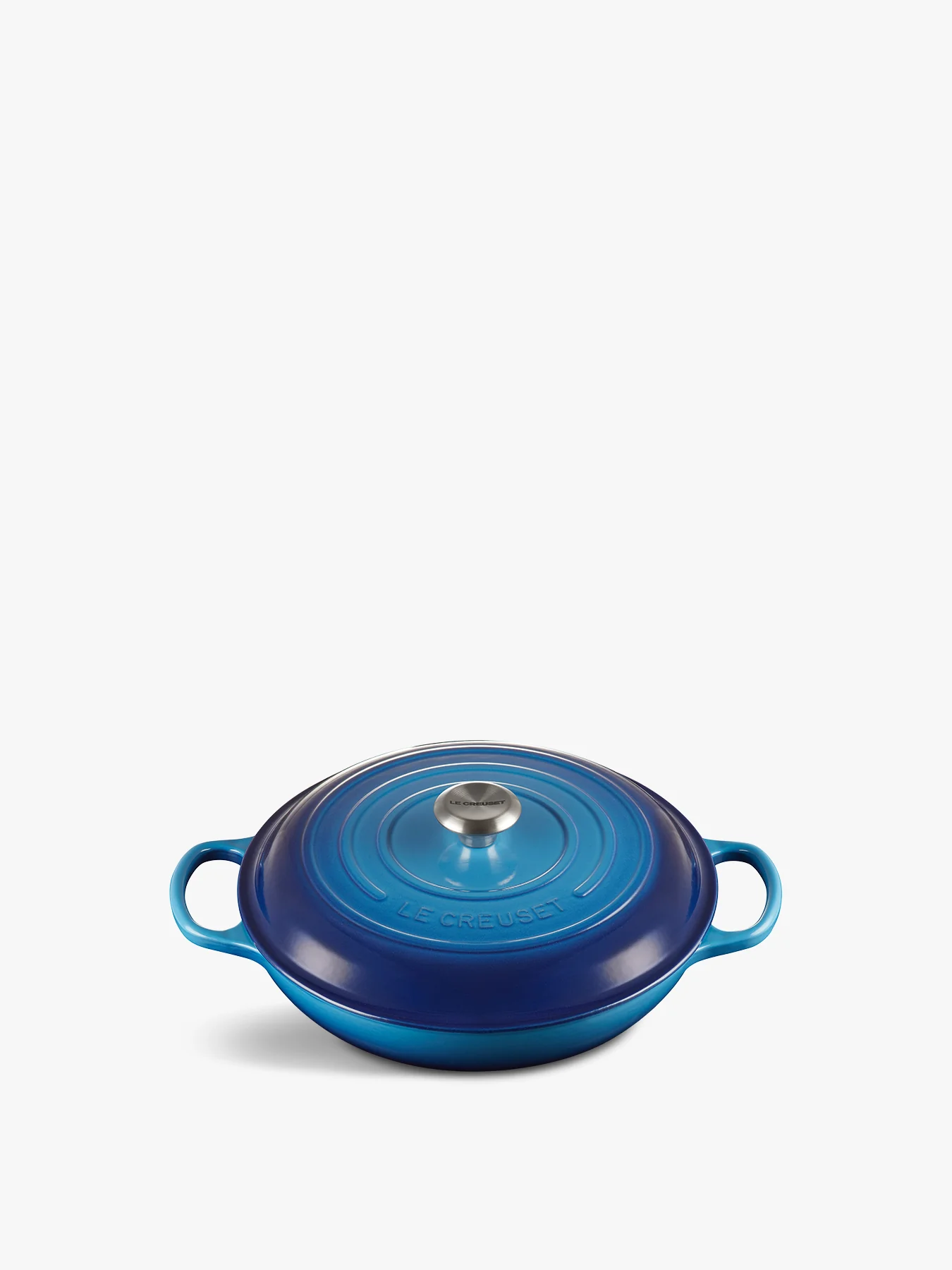 Cast Iron Shallow Casserole 30cm Azure Blue - Image 7
