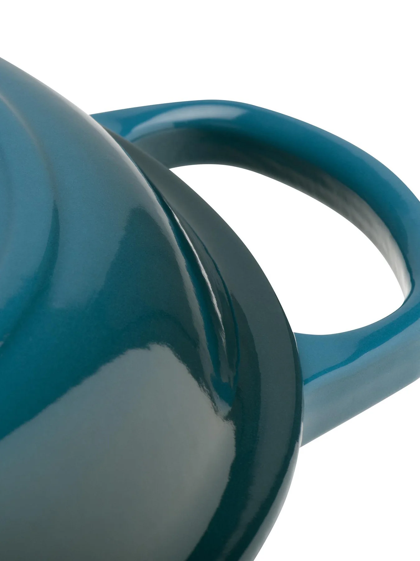 Cast Iron Shallow Casserole 30cm Deep Teal - Image 4
