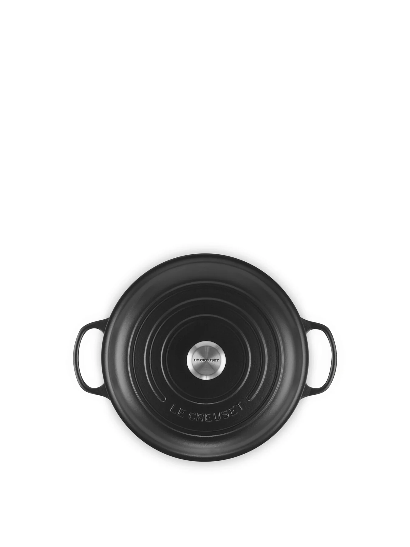 Cast Iron Shallow Casserole Satin Black 30cm - Image 3