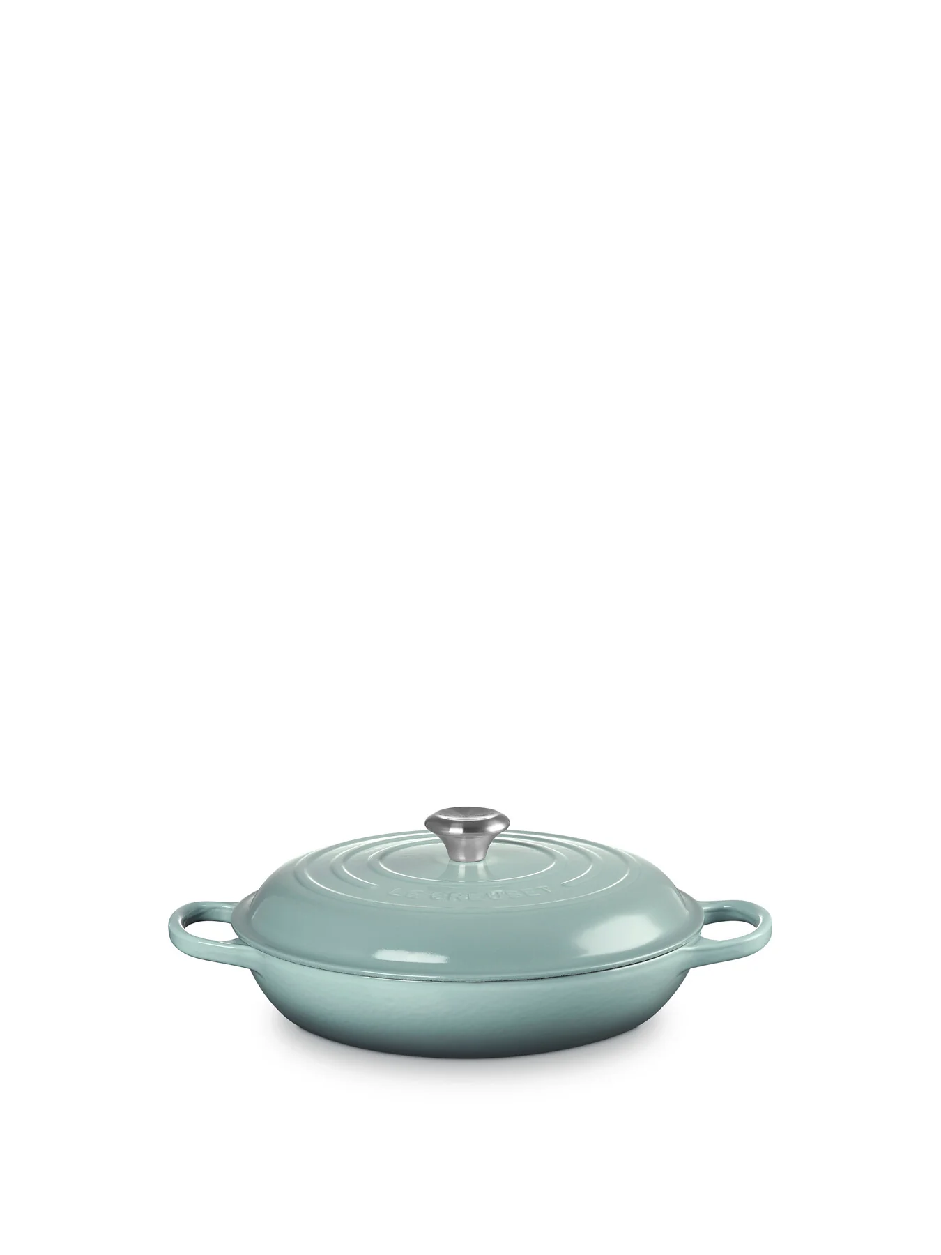 Cast Iron Shallow Casserole Sea Salt 30cm - Image 2