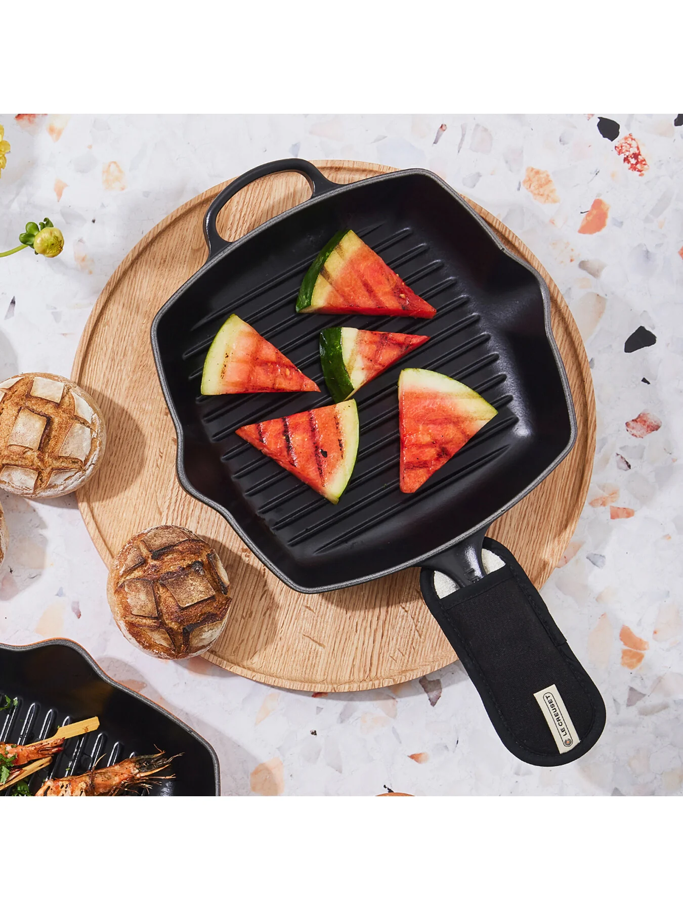 Cast Iron Square Grillit Satin Black - Image 4