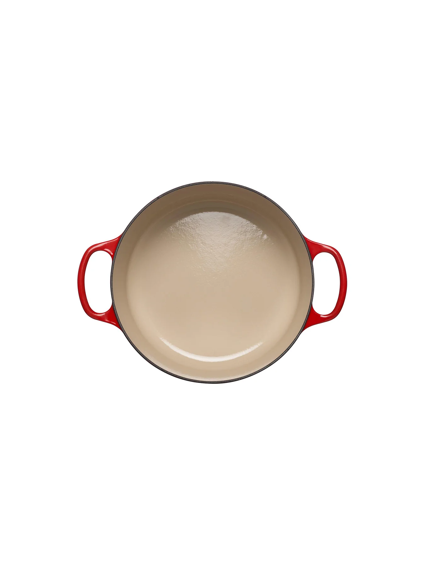 Cast Iron Round Casserole 28cm Dish Cerise - Image 7