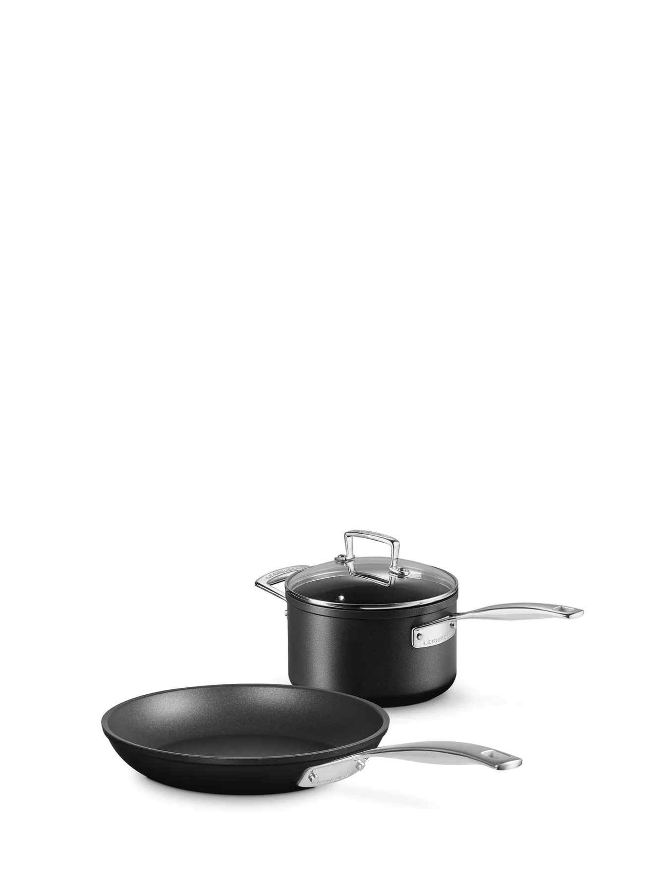 Toughened Non-Stick Lidded Saucepan And Frying Pan - Image 5