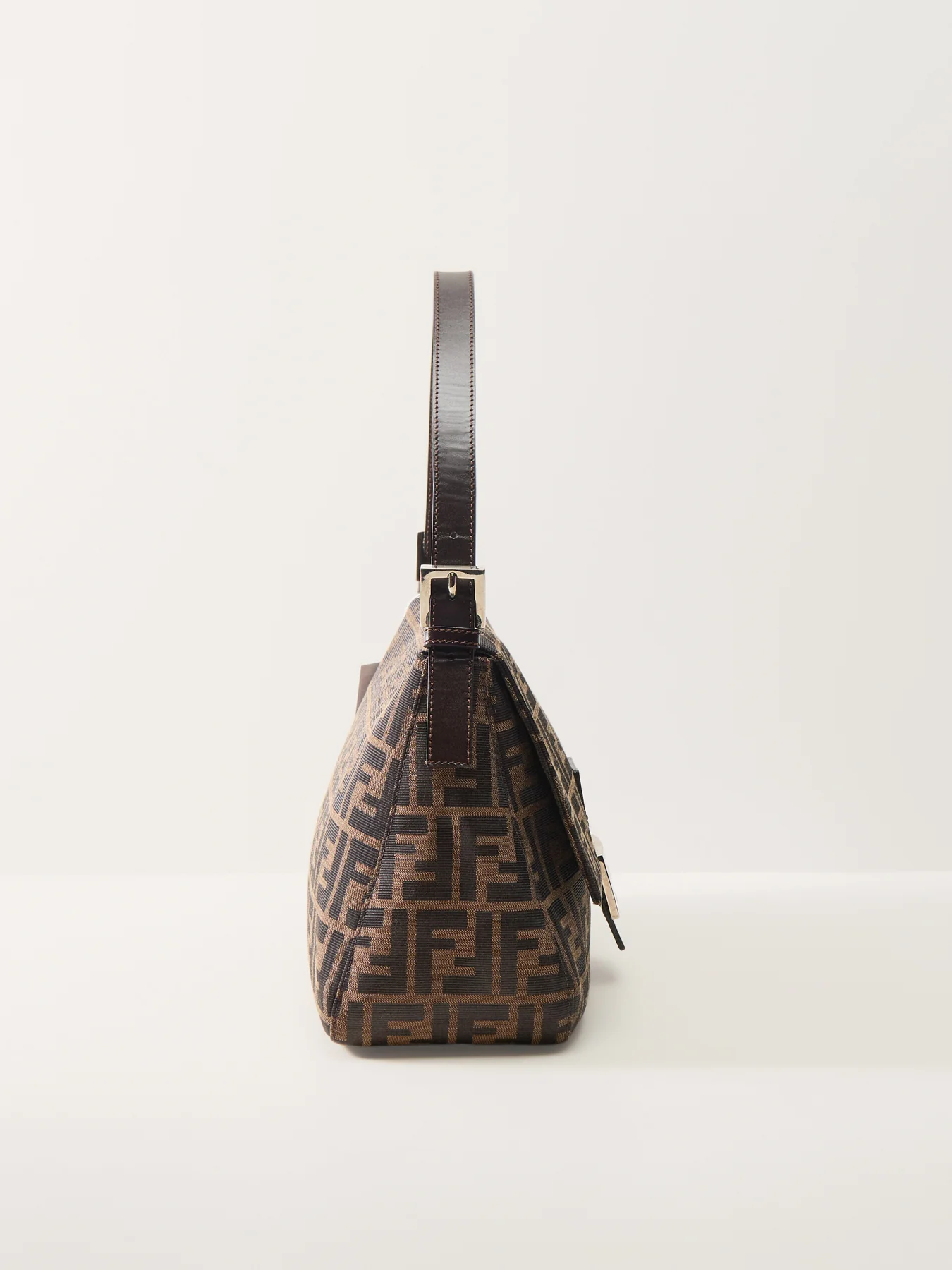 Vintage Fendi Zucca Mamma Bag Brown - Image 4