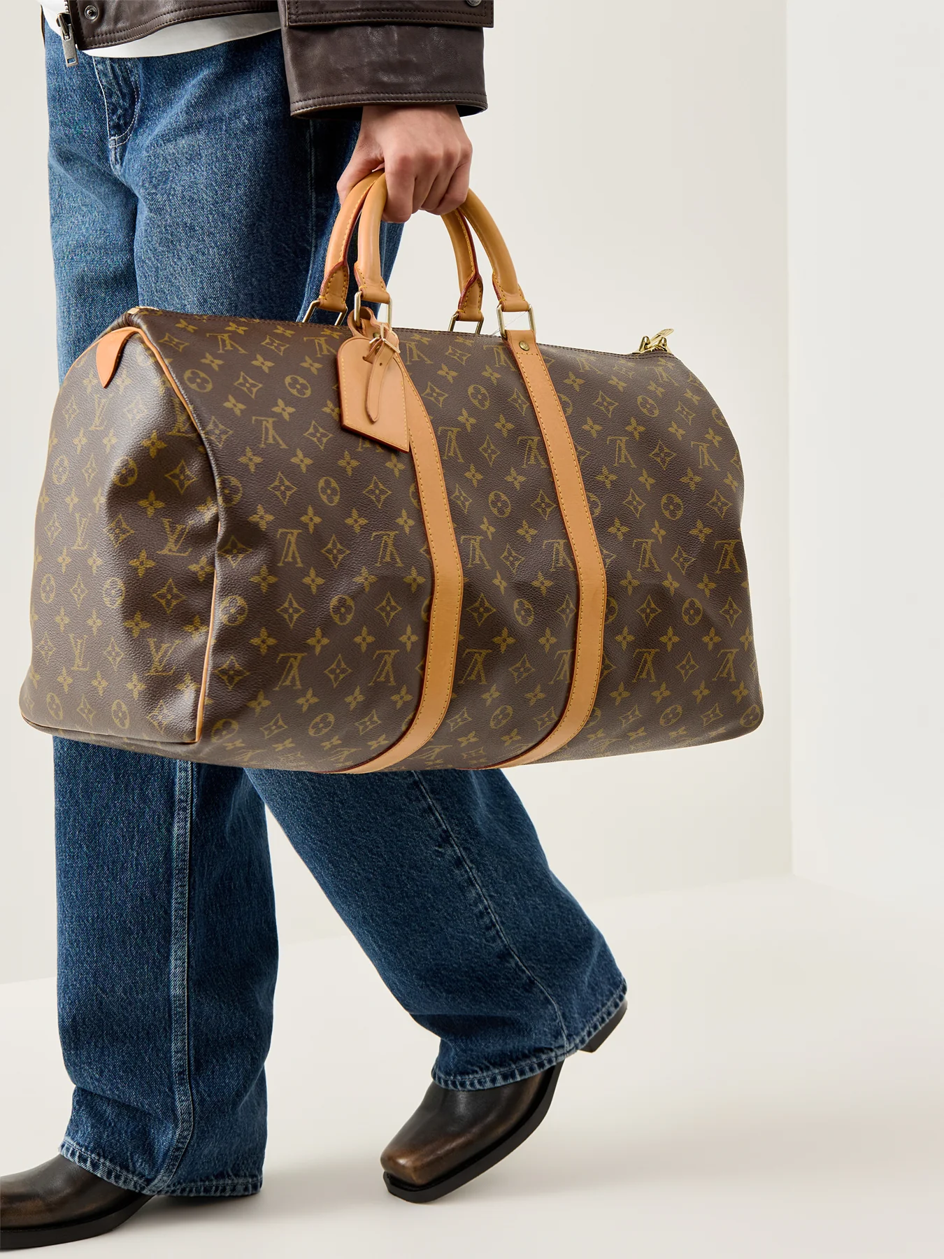 Vintage Louis Vuitton Keepall 50 Monogram Brown - Image 2