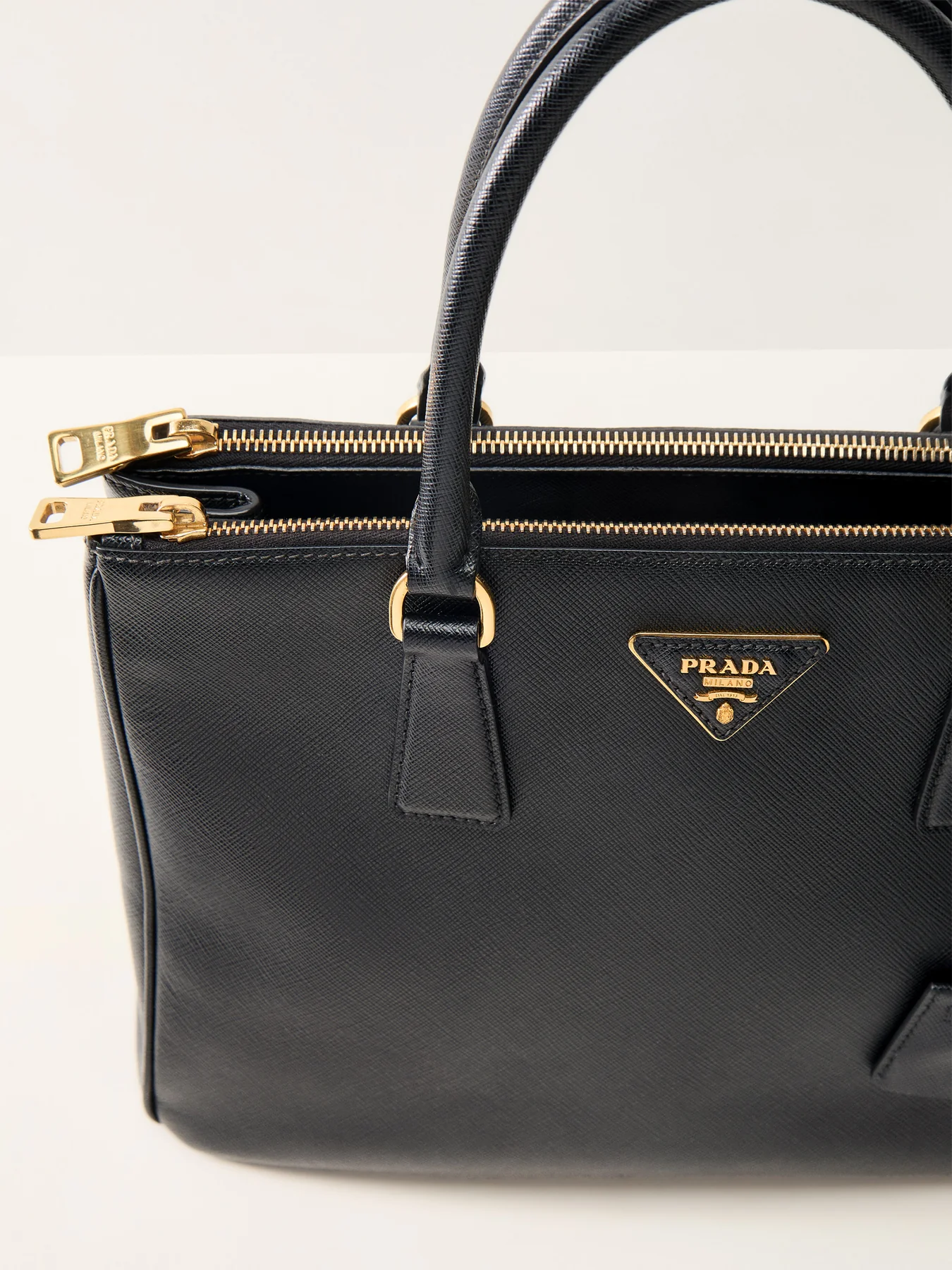 Vintage Prada Galleria Large Saffiano Bag Black - Image 5
