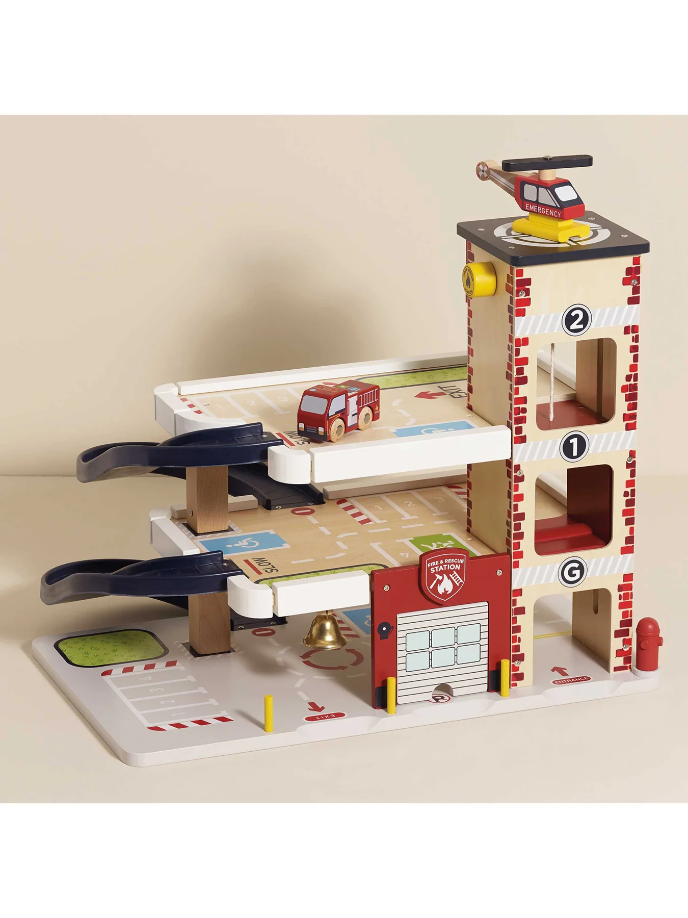 Fire and Rescue Garage Toy Set - Image 2