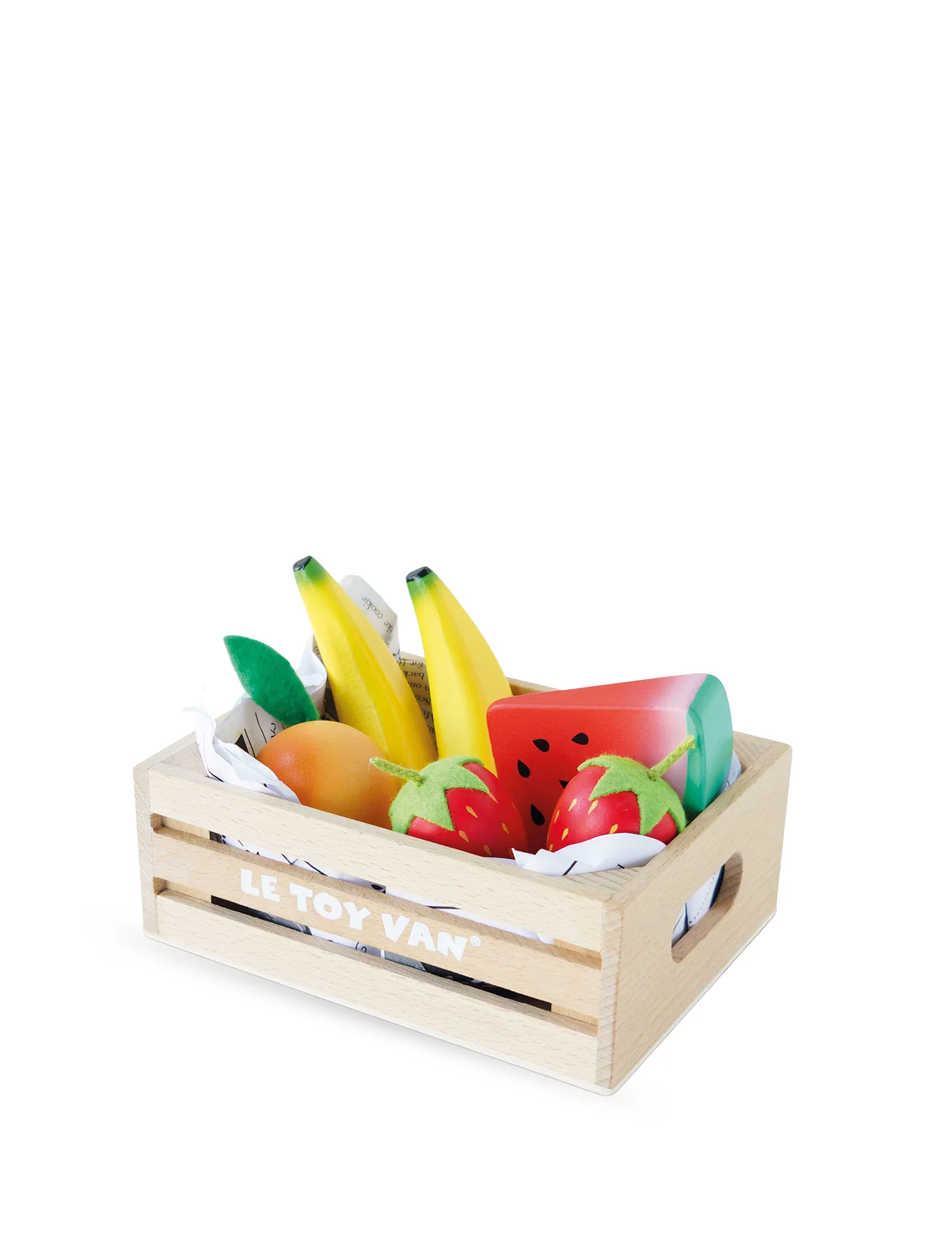 Wooden Food Crate Fruit Toy Set